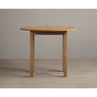 Product photograph of Extending York 90cm Solid Oak Dining Table from Oak Furniture Superstore