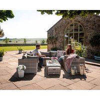 Product photograph of Rattan Garden U-shaped Sofa Set In Grey - Geneva - Rattan Direct from Rattan Direct