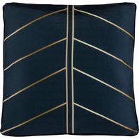 Product photograph of Premium Scatter Cushion In Black With Gold Print - Rattan Direct from Rattan Direct