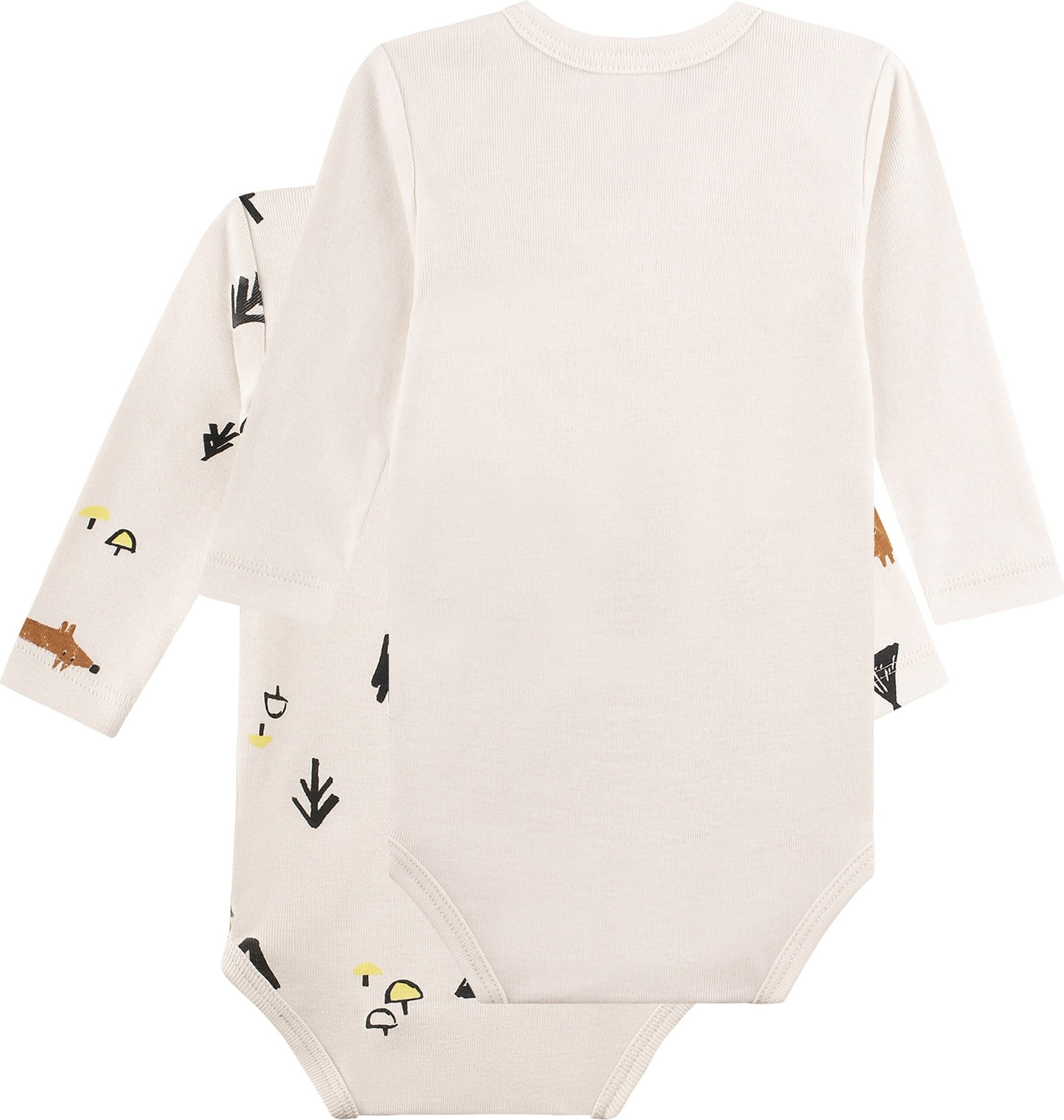 Thumbnail - Sanetta 2er-Pack Bodys langarm Wald