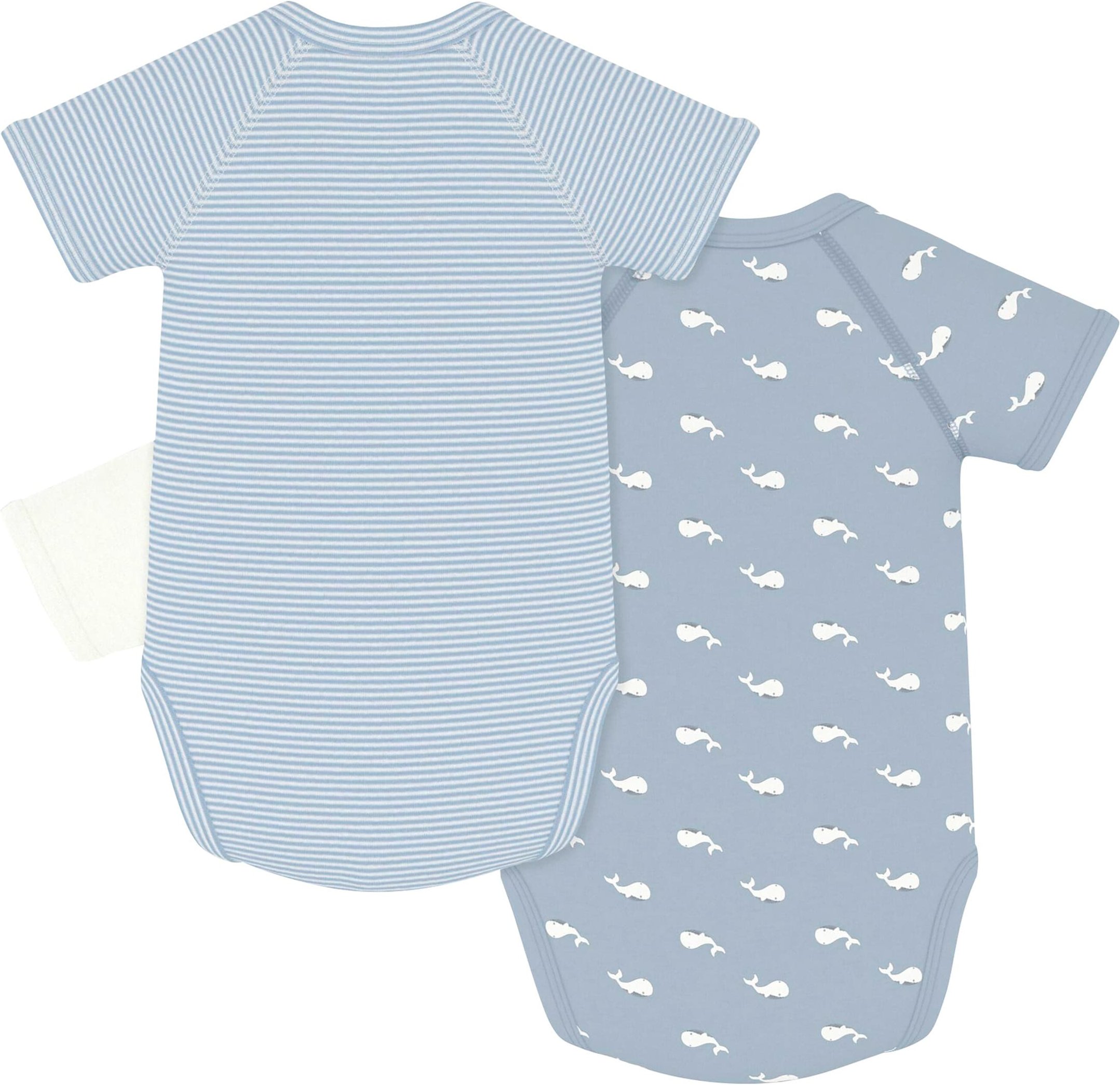 Petit Bateau 3er-Pack Wickelbodys kurzarm Ringel Wale