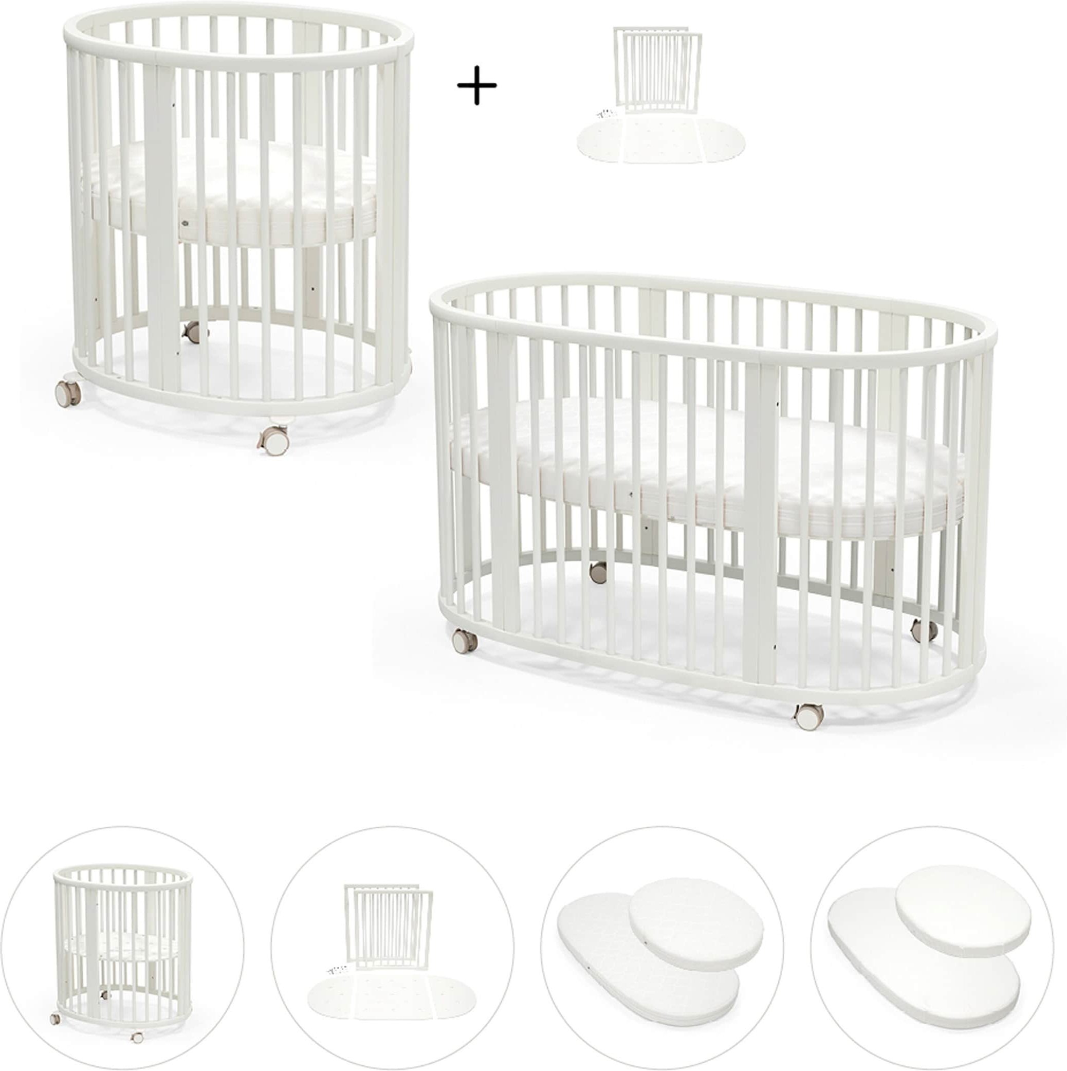 Thumbnail - Stokke® Sleepi™ Bundle Sleepi Mini inkl. Umbausatz, 2 Matratzen und 2 Spannbetttüchern