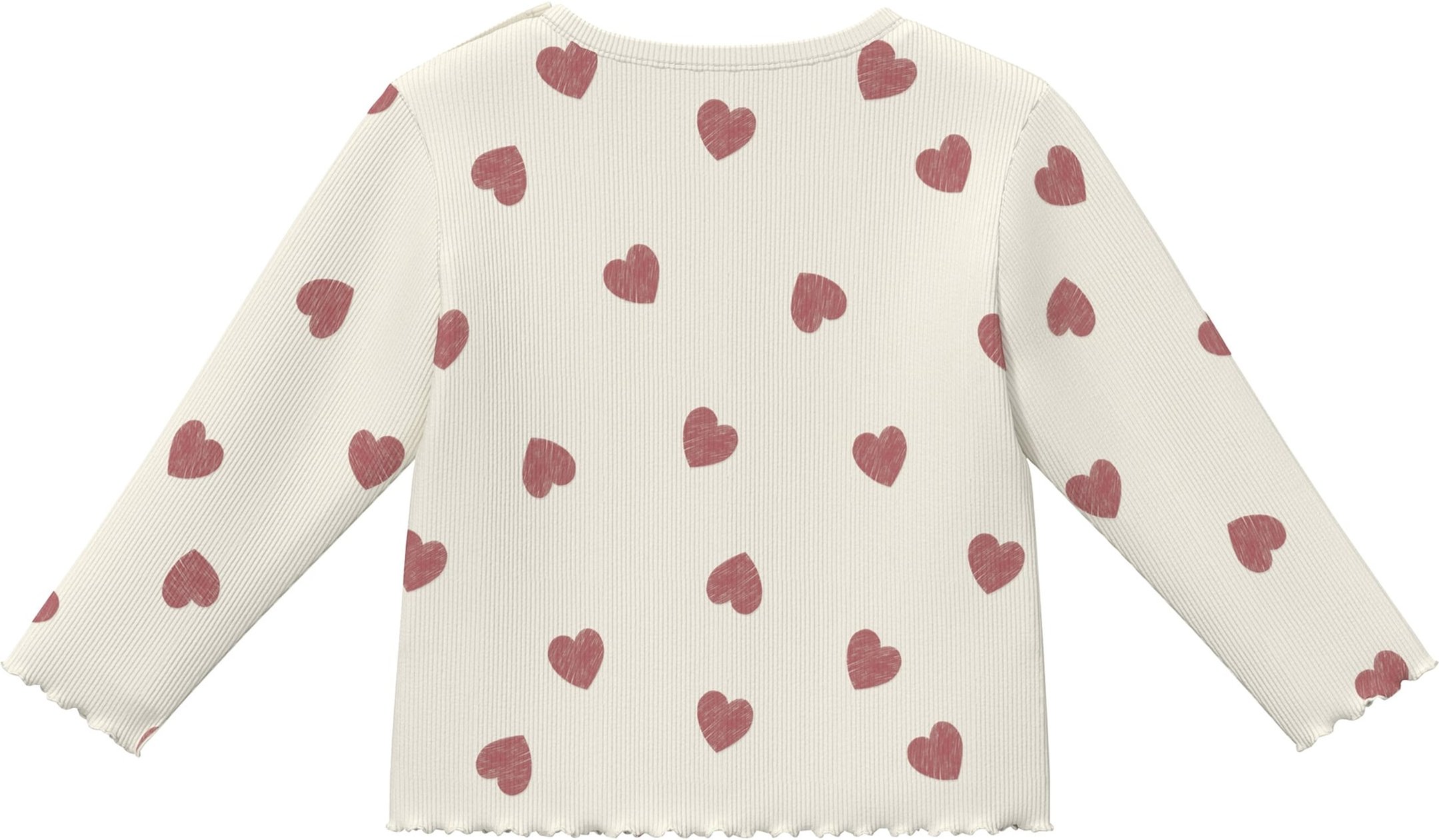 S.Oliver Shirt langarm Herzen Rippqualität