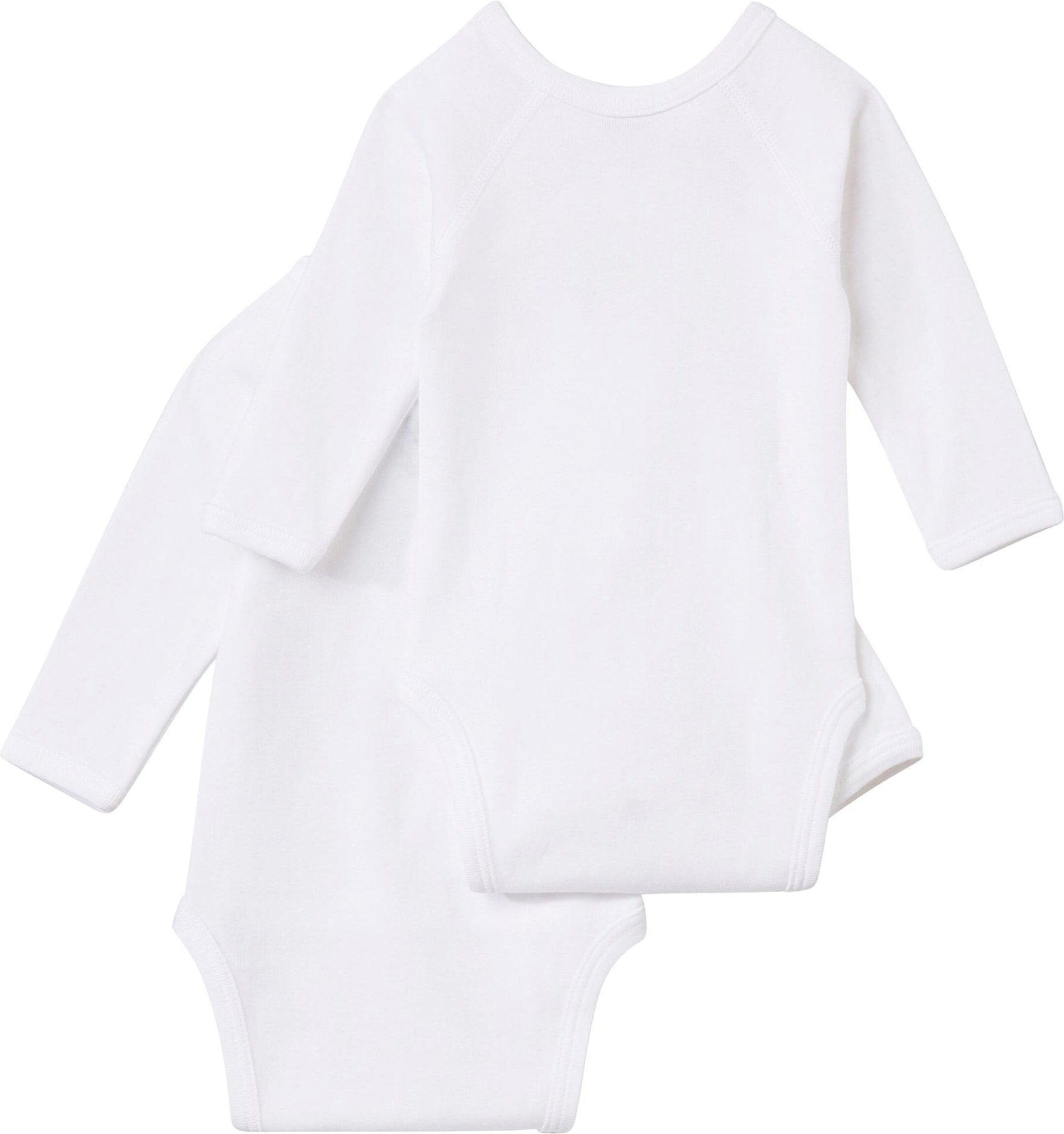 Petit Bateau 2er-Pack Wickelbodys langarm