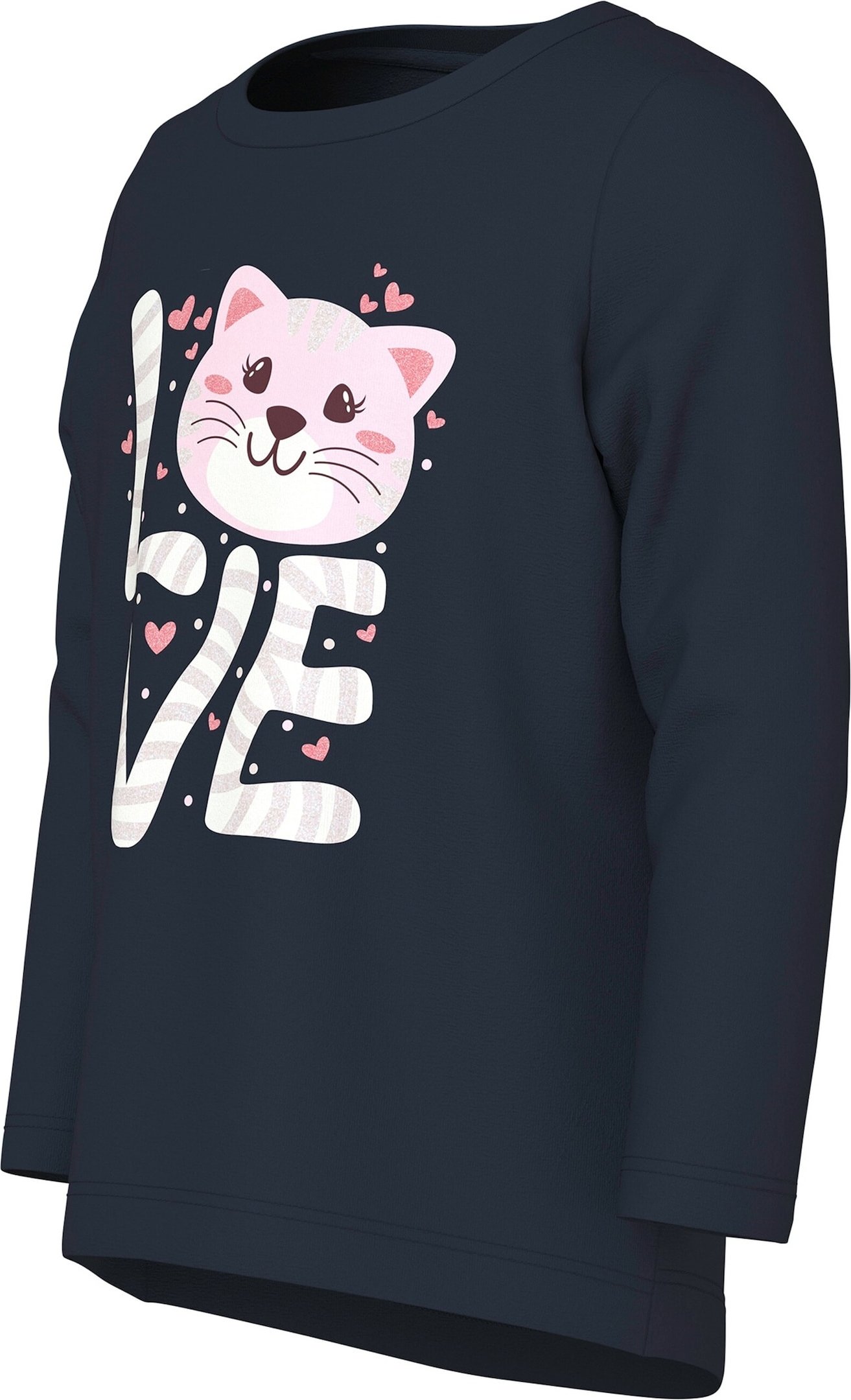 Name It Shirt langarm Katze Love