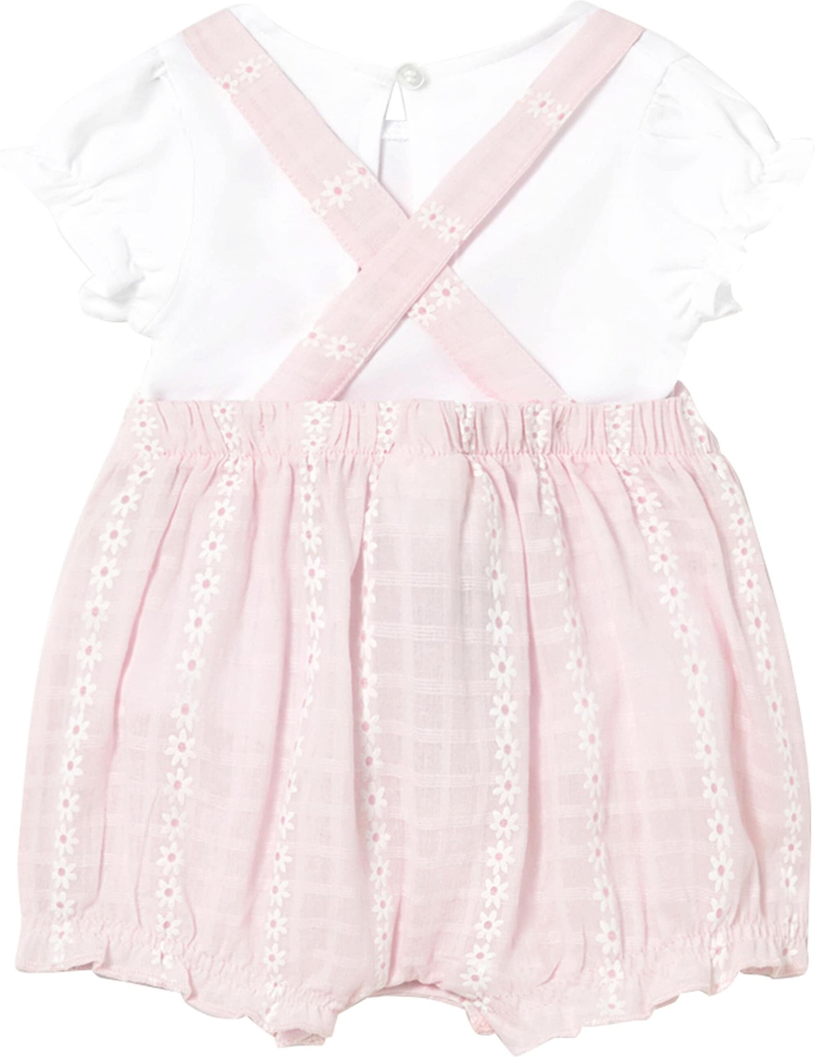 Mayoral 2-tlg. Set T-Shirt und Latzhose kurz Blumen