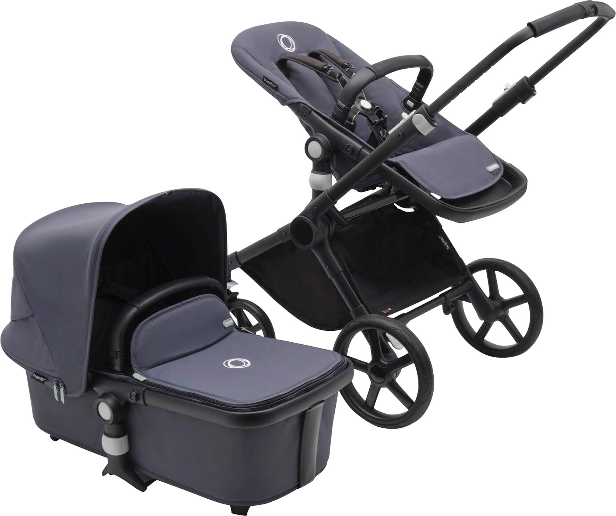 Bugaboo Fox Cub Kombikinderwagen Set essential inkl. Fußsack blau