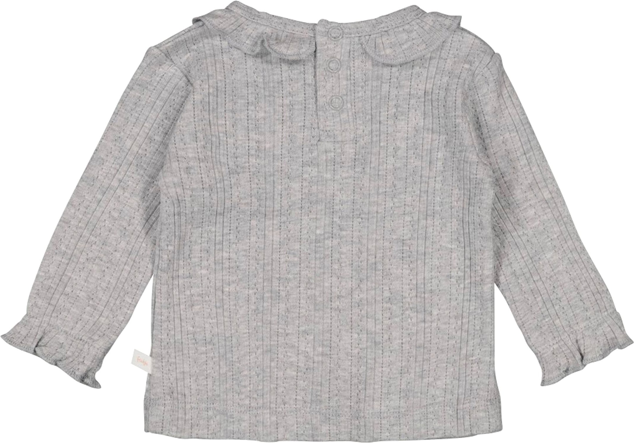 Feetje Ajour-Shirt langarm mit Rüschenkragen Rippqualität