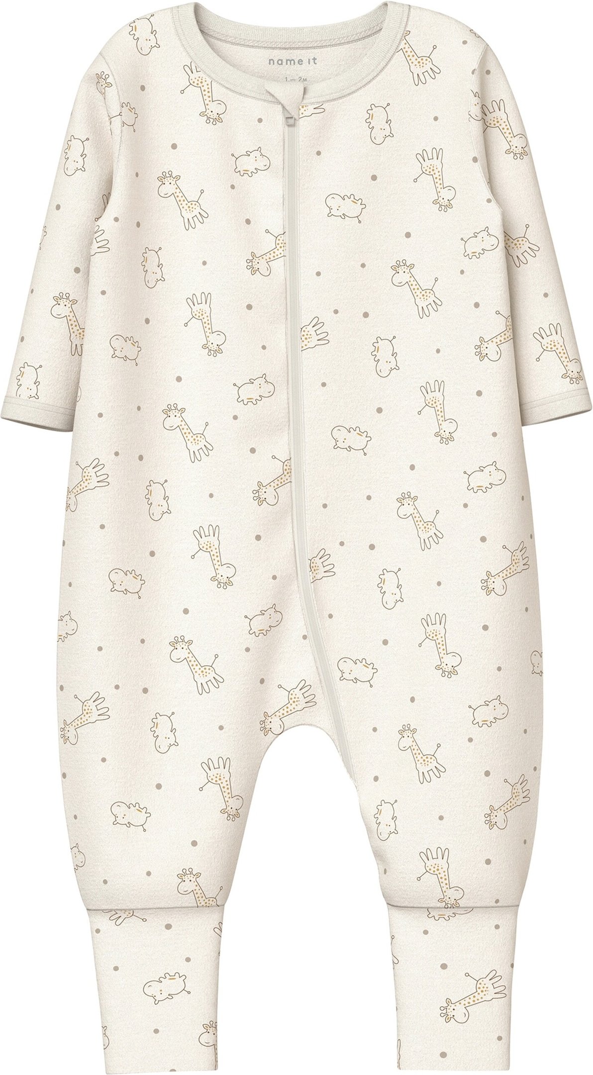 Name It 2er-Pack Schlafoveralls mit Klappfuß Giraffen