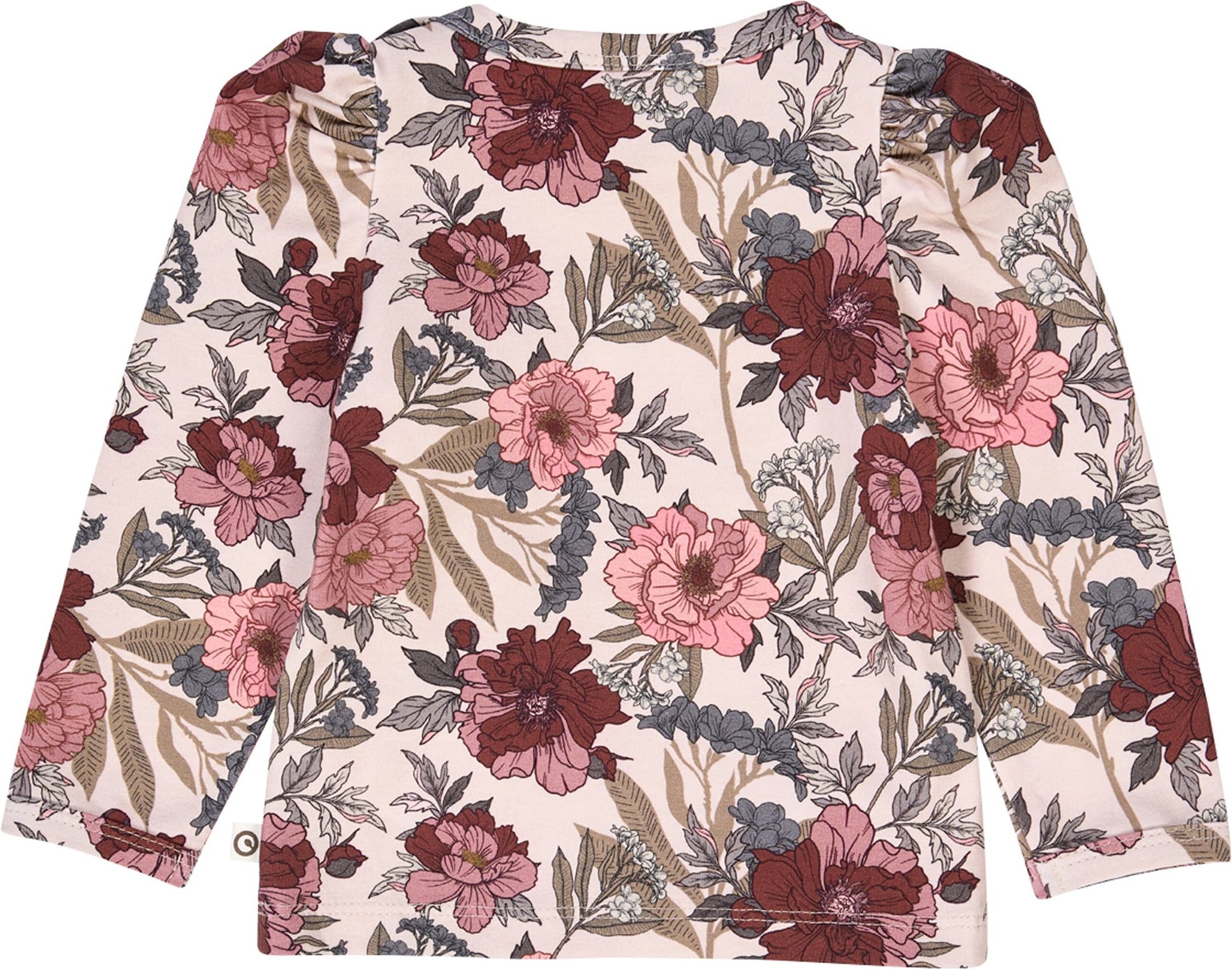 Müsli Shirt langarm mit Puffärmel Blumen