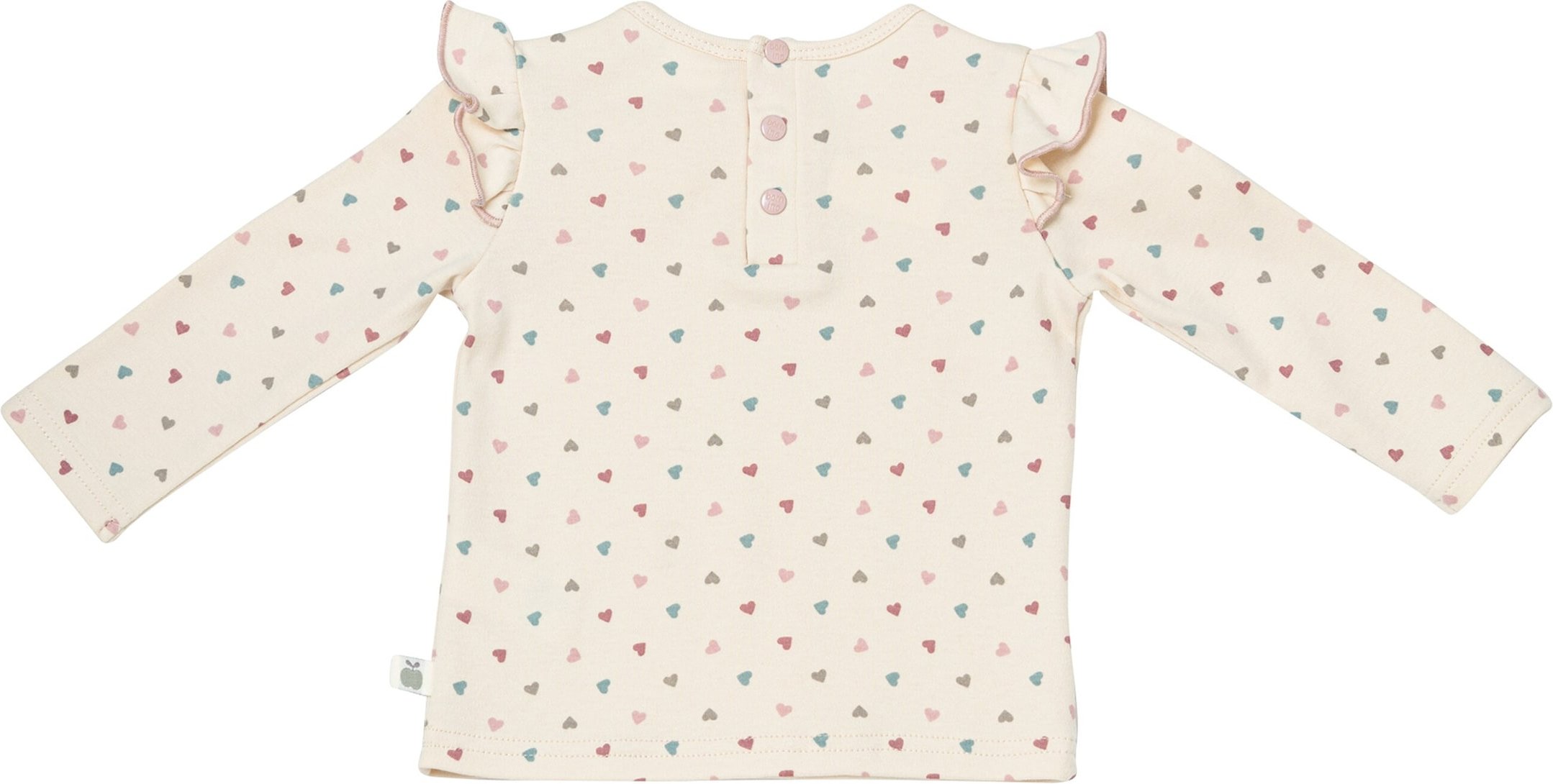 Bornino Cozy Time Shirt langarm Volant Herzen