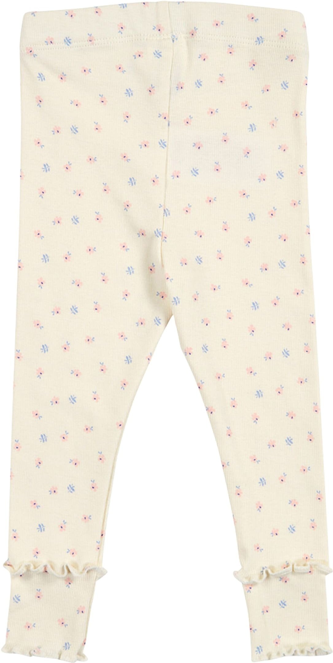 Müsli Leggings Mitwachsbündchen Blumen Rippqualität