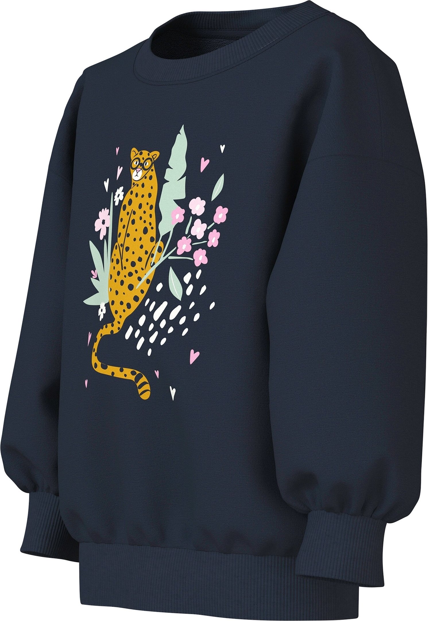 Name It Sweatshirt Leopard Blumen