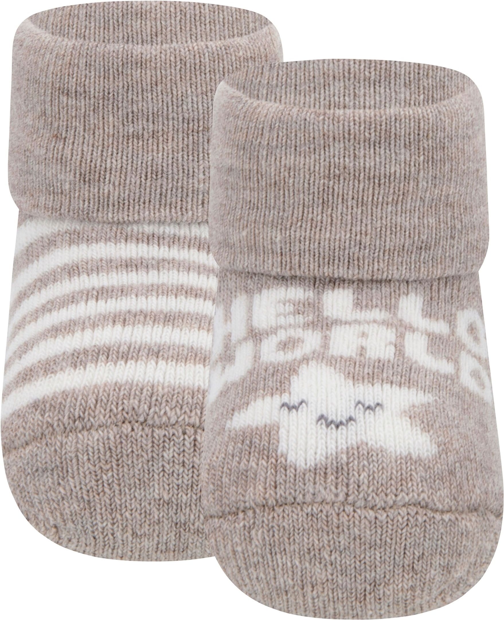 Ewers 2er-Pack Erstlingssocken Hello World