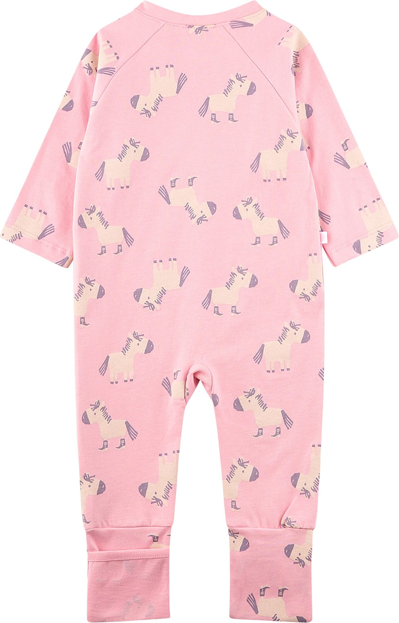 Sanetta Schlafoverall mit Klappfuß Pferde