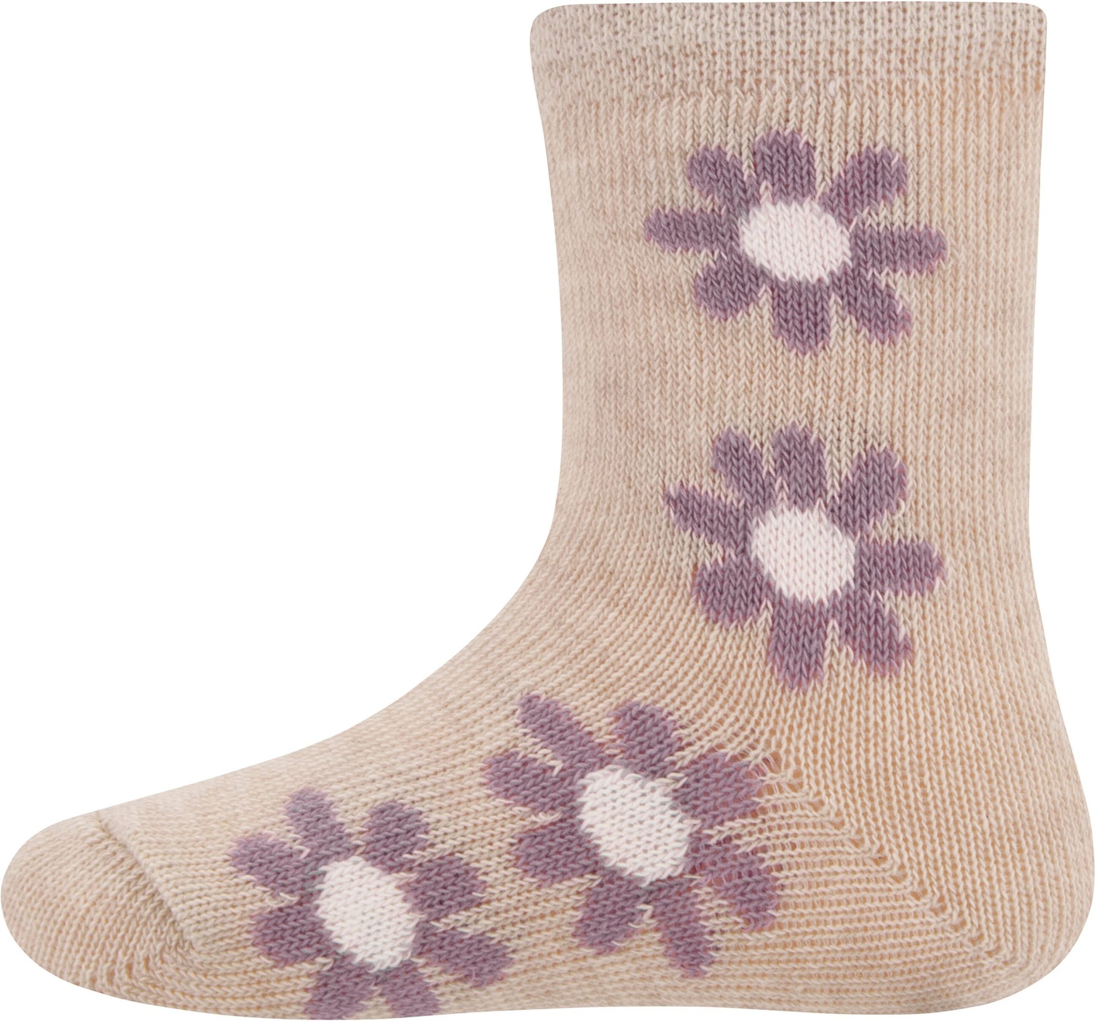 Ewers 3er-Pack Socken Blumen Punkte