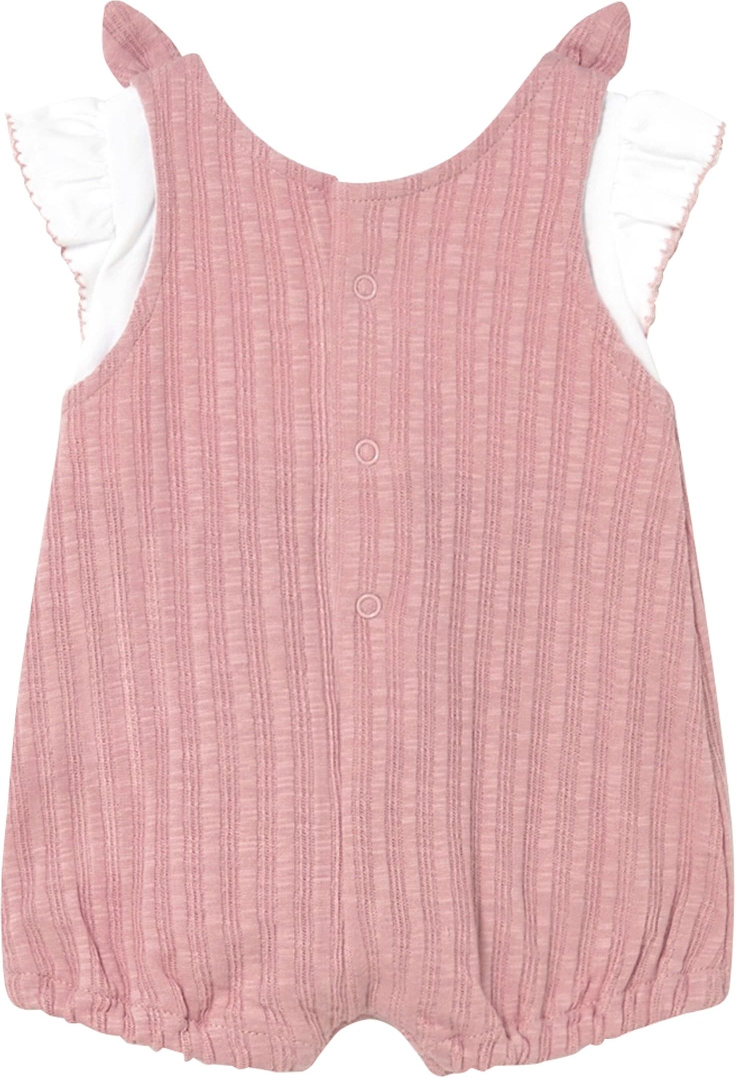 Mayoral 2-tlg. Set T-Shirt Flügelarm und Latzhose kurz Rippqualität