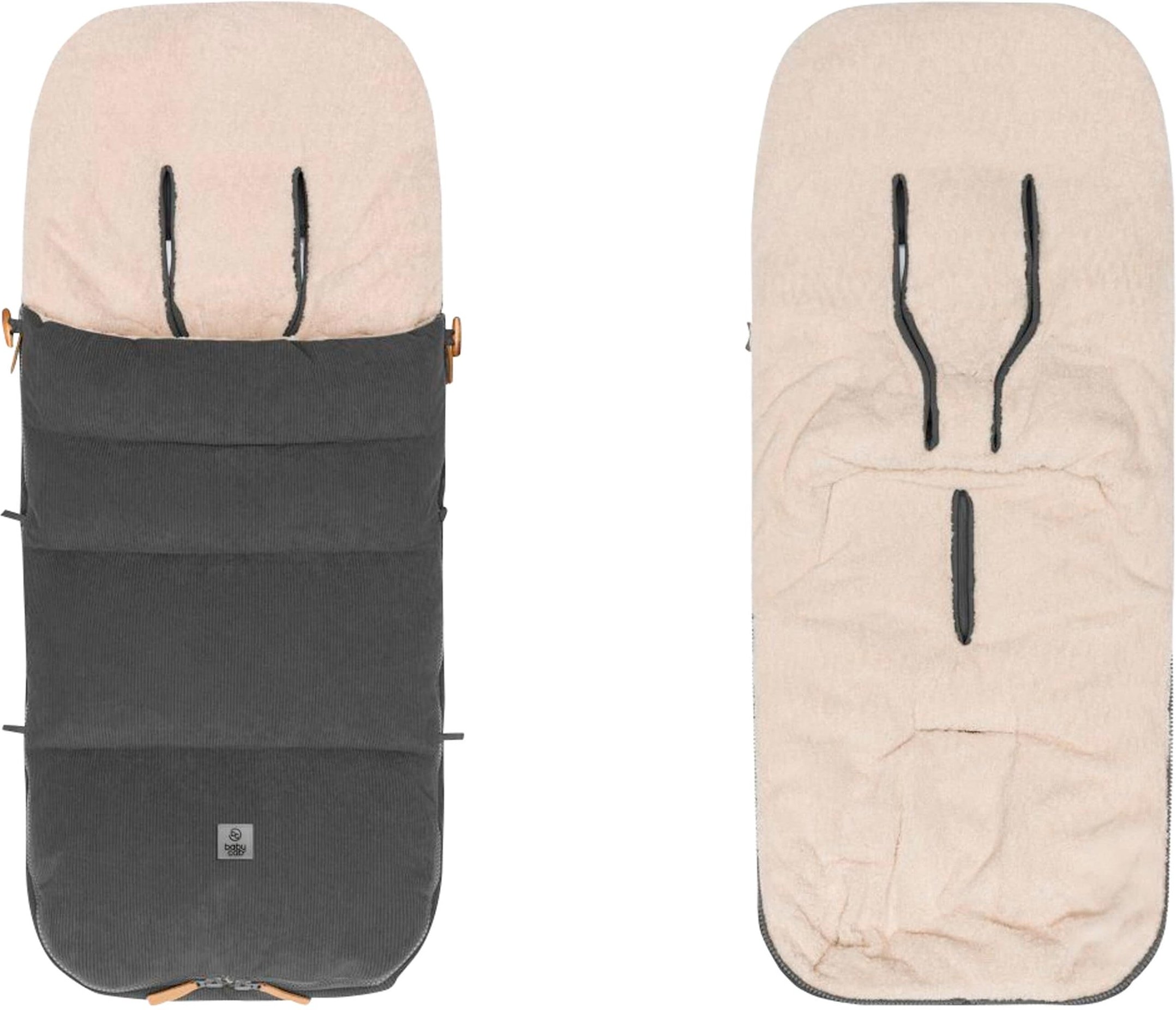 Babycab Winterfußsack Kemi Cord grau