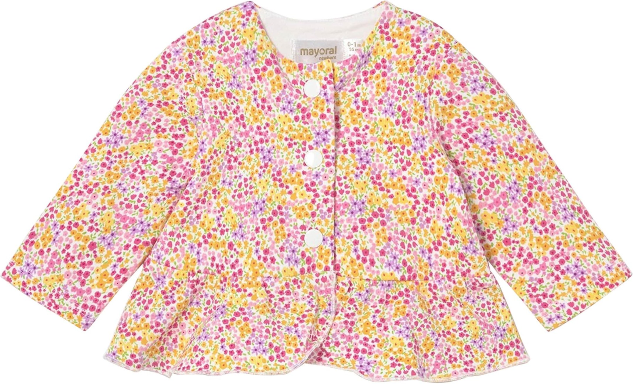 Mayoral 3-tlg. Set T-Shirt, Jacke und Leggings Blumen