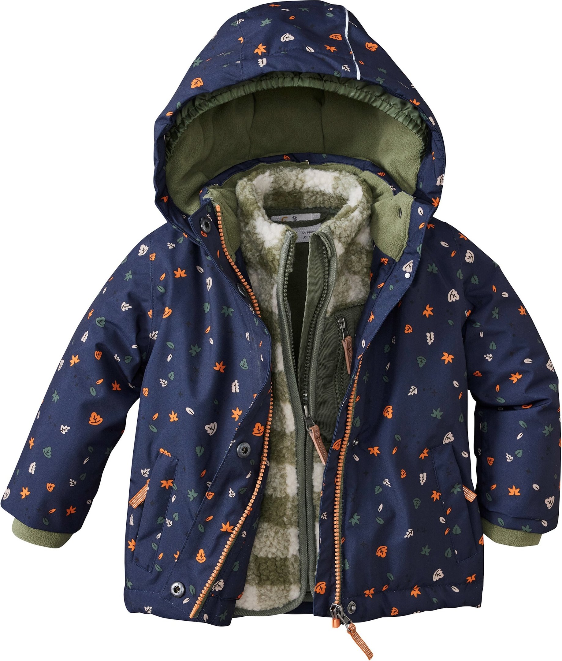 Killtec Winterjacke mit Kapuze Blätter