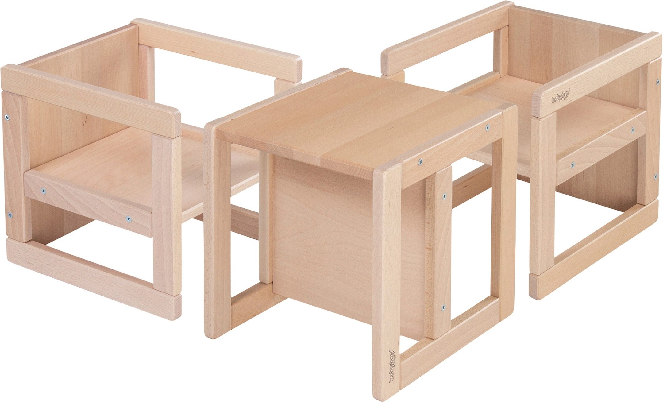 Babybay® Sitzhocker 3in1 babycube Littlefoot