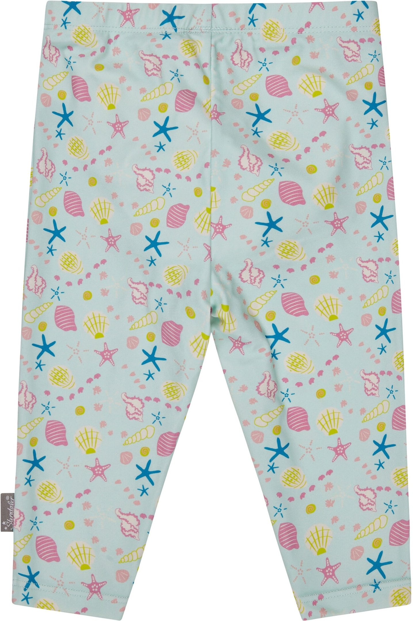Sterntaler Capri-Schwimmleggings mit Windeleinsatz und UV-Schutz Muscheln