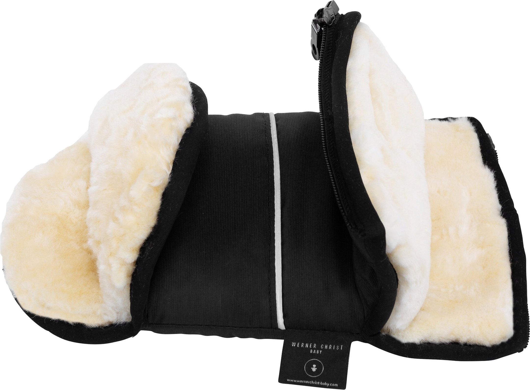 Werner Christ Baby Lammfell-Handwärmer Glovy schwarz