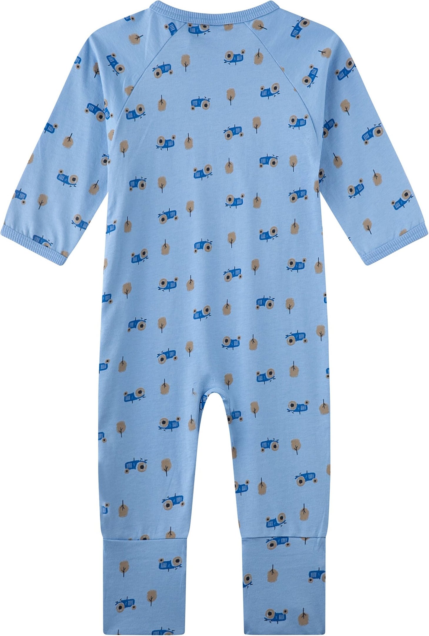 Sanetta Schlafoverall mit Klappfuß Traktor