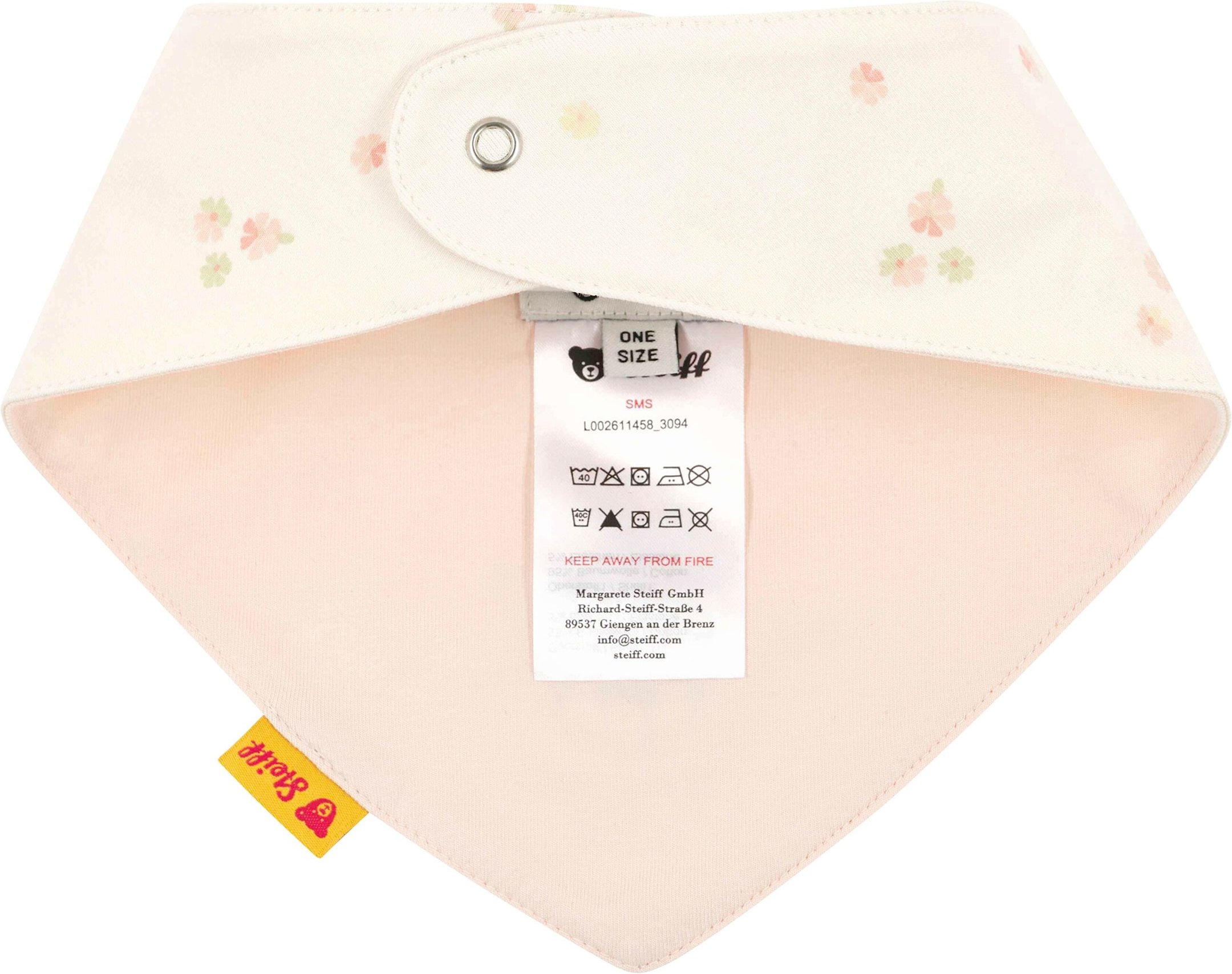 Steiff Dreieckstuch Blumen Bär