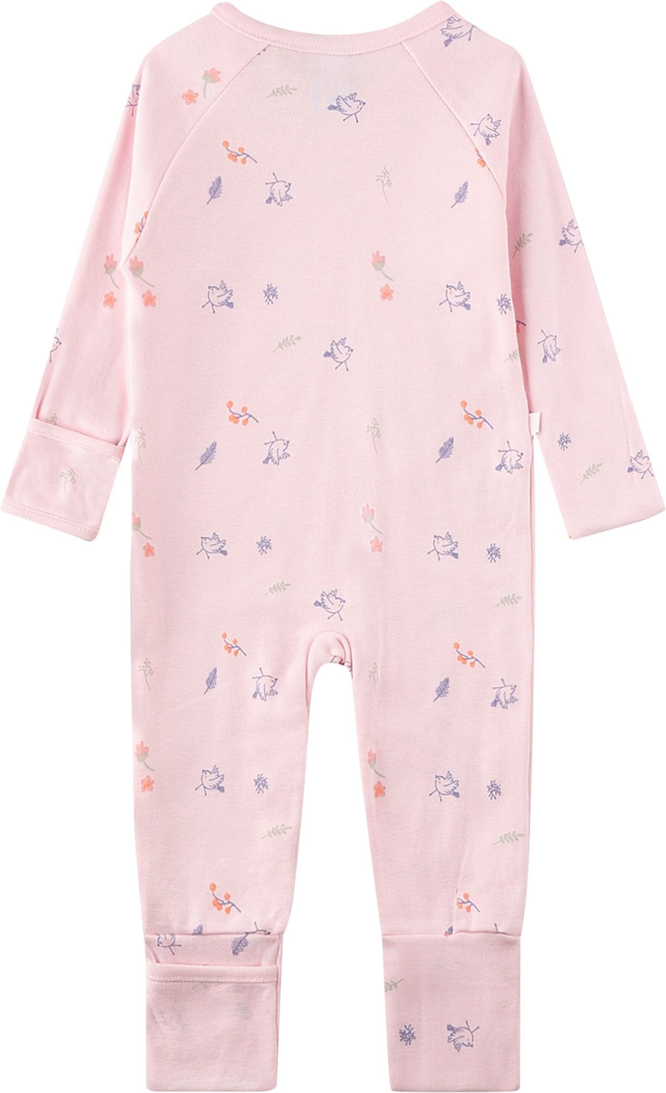 Sanetta Schlafoverall mit Klappfuß Vögel