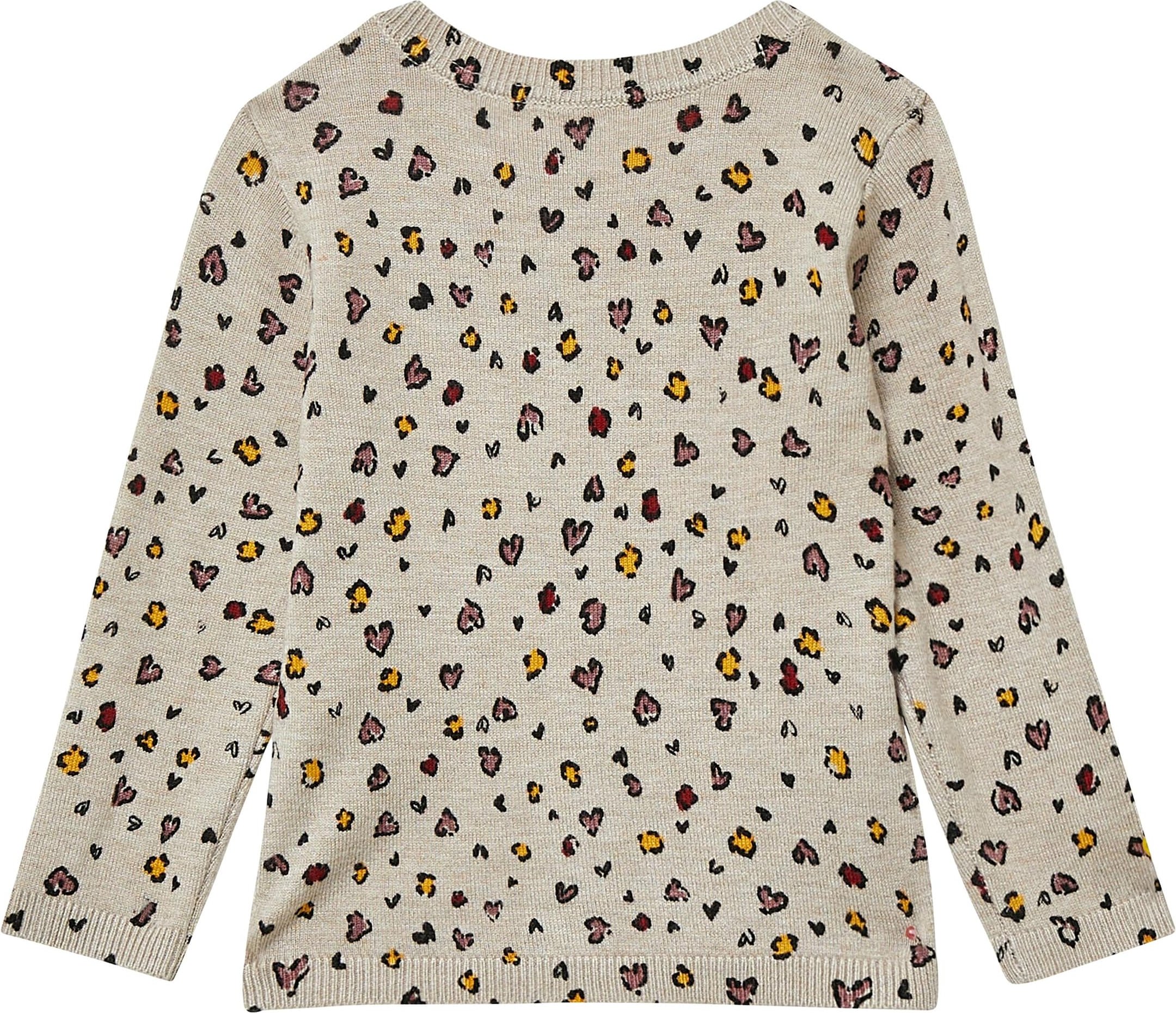 Strickcardigan aus Viskosemix mit All-over-Print