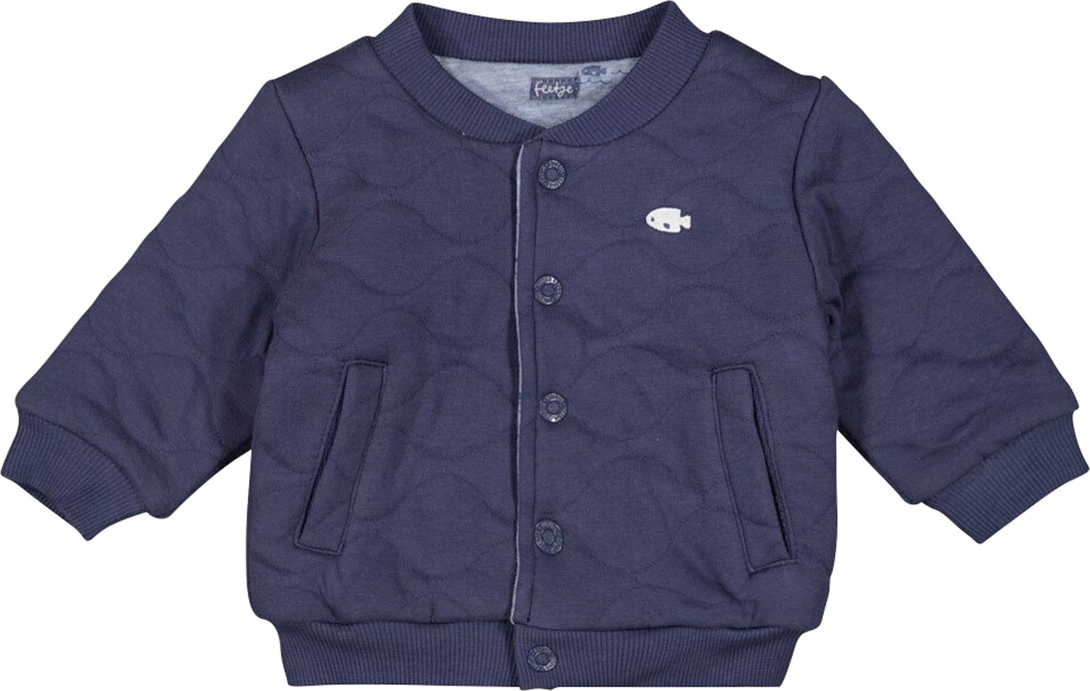 Feetje Wende-Collegejacke Fische gequiltet