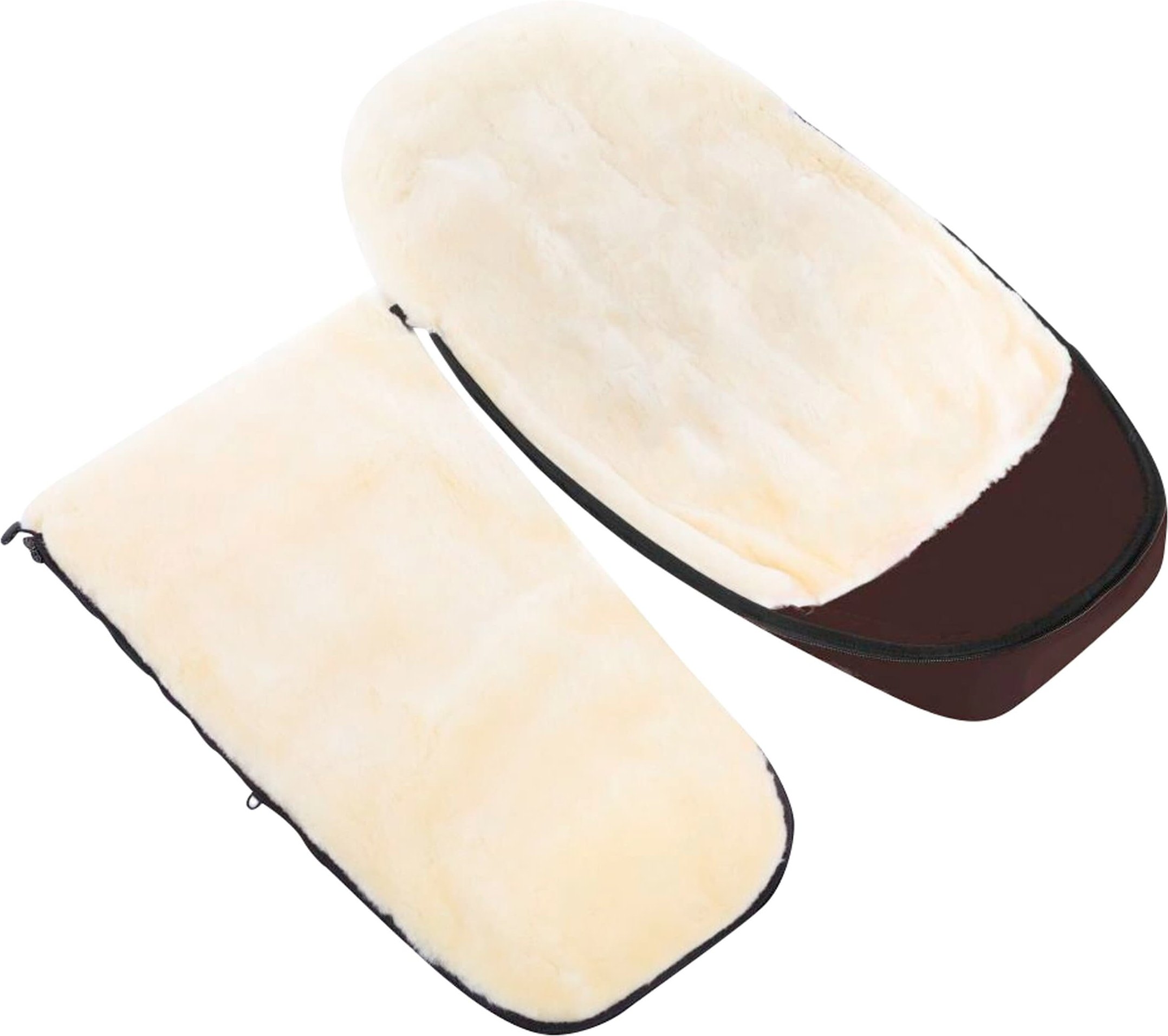 Werner Christ Baby Lammfell-Fußsack Flims braun