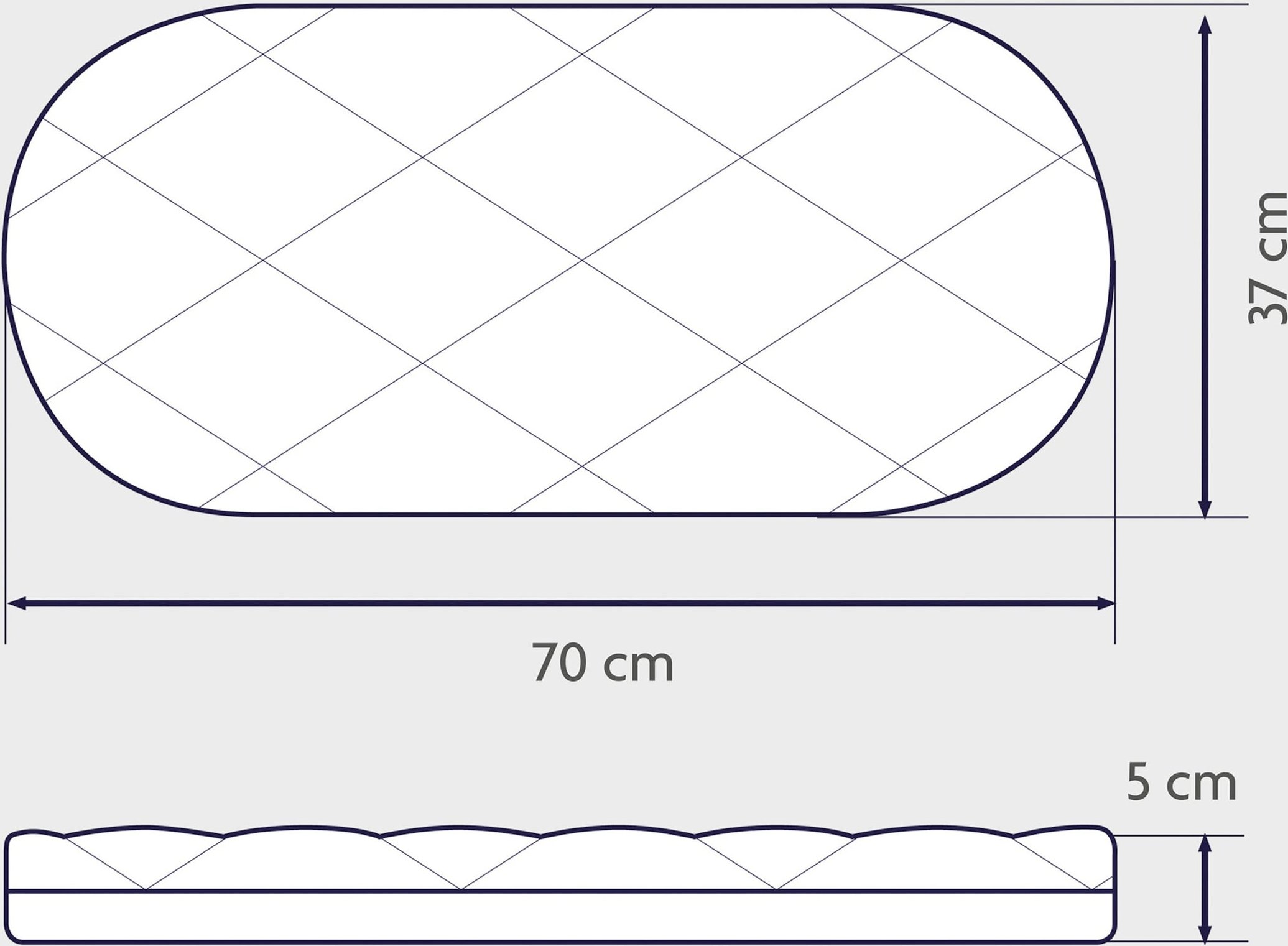 Julius Zöllner Matratze Dr. Lübbe Premium für Stubenwagen 70x37 cm