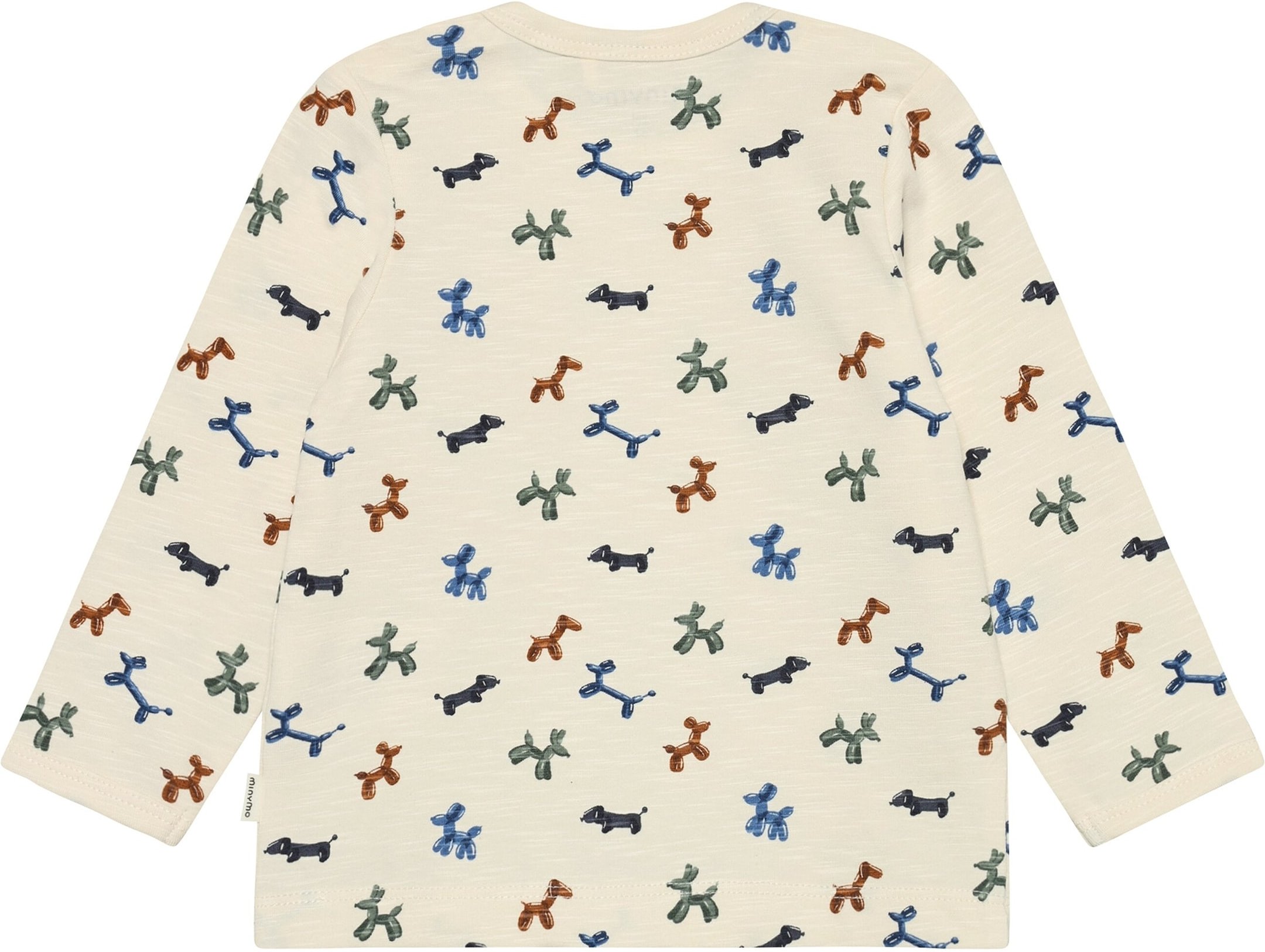 Minymo Shirt langarm Luftballon-Hunde