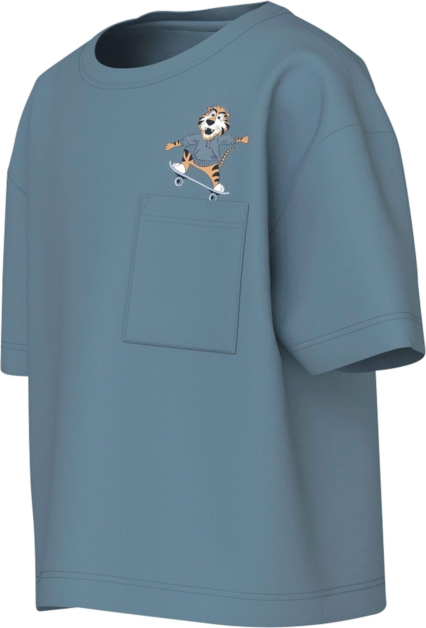 Name It T-Shirt mit Brusttasche Tiger