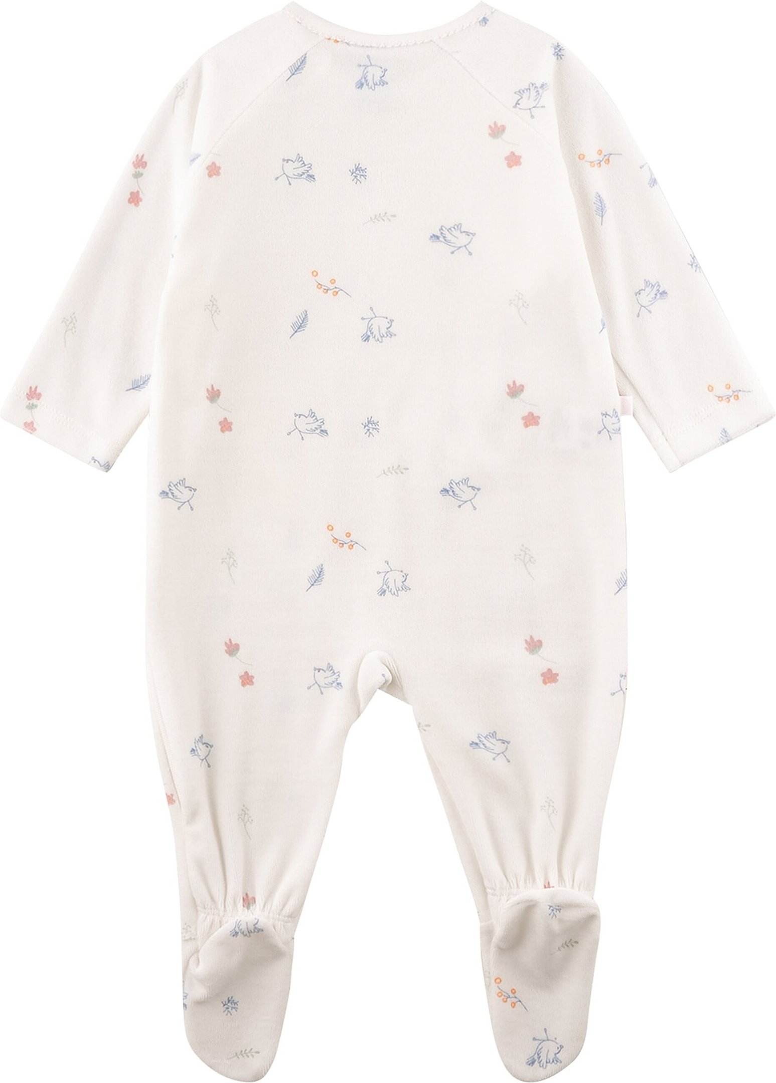 Sanetta Nicki-Schlafoverall mit Fuß Vögel