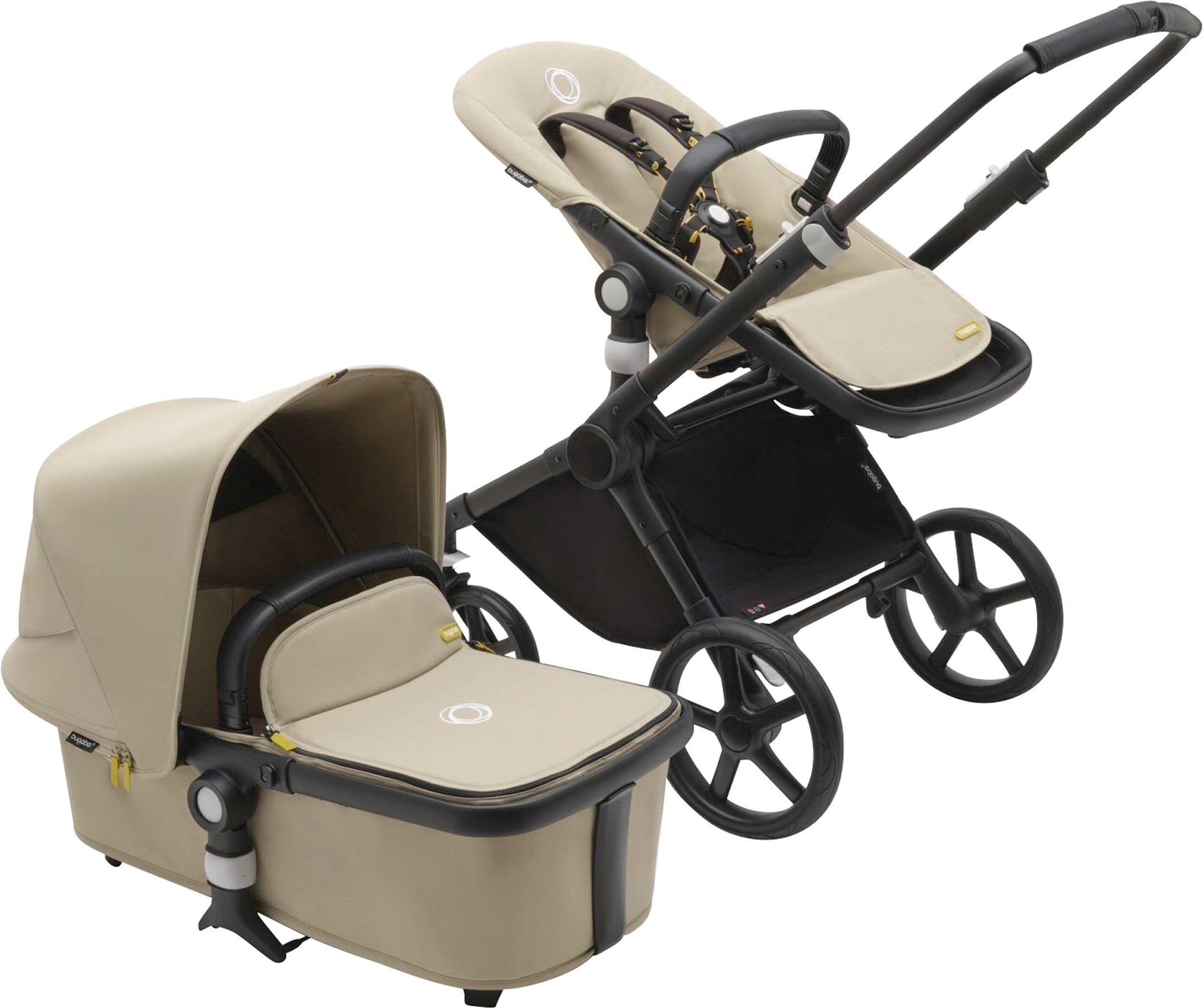 Bugaboo Fox Cub Kombikinderwagen Set essential inkl. Fußsack beige