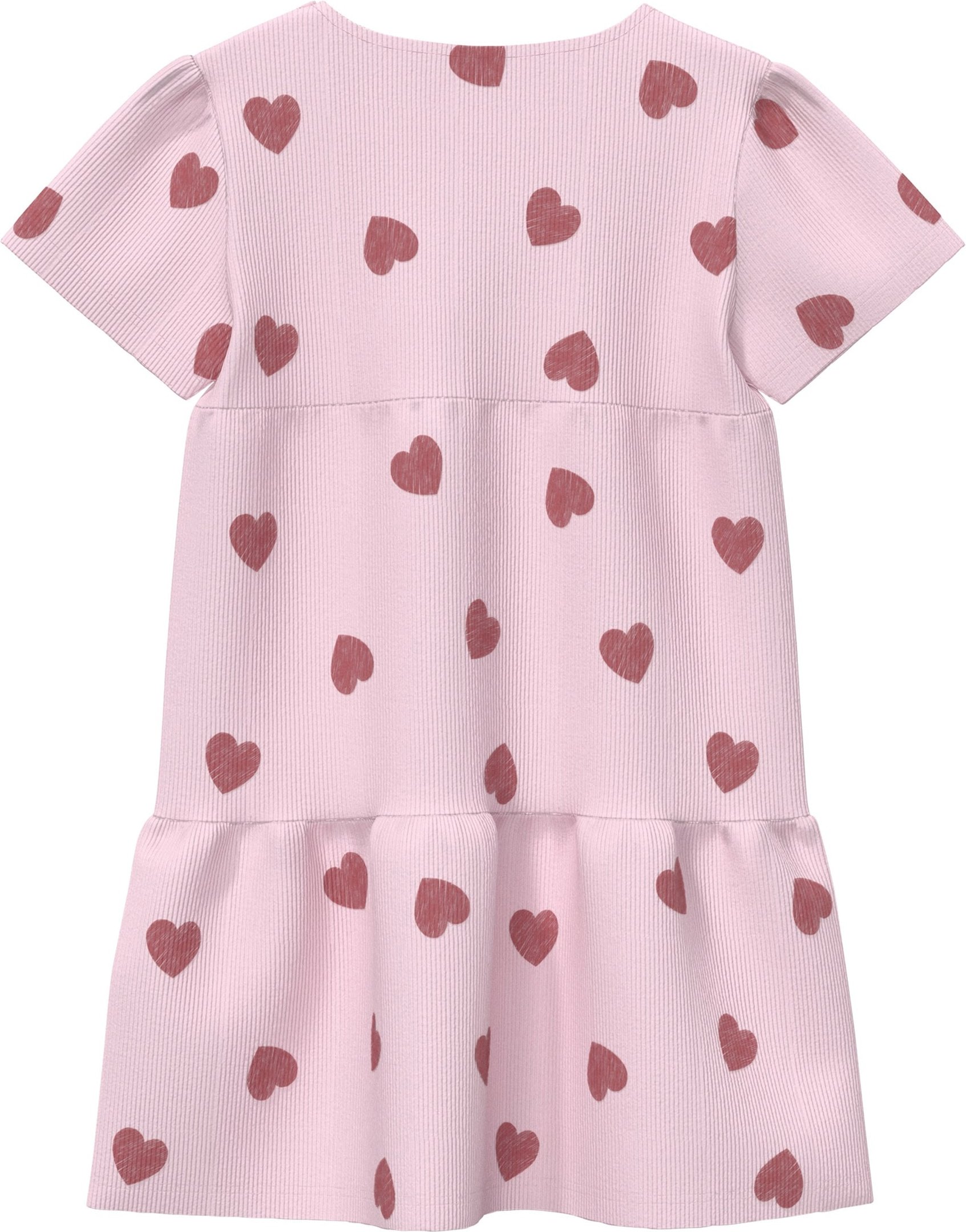 S.Oliver Kleid kurzarm Herzen Rippqualität