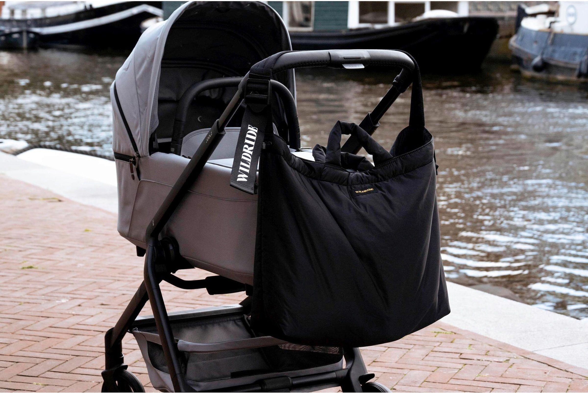 Wildride Wickeltasche schwarz