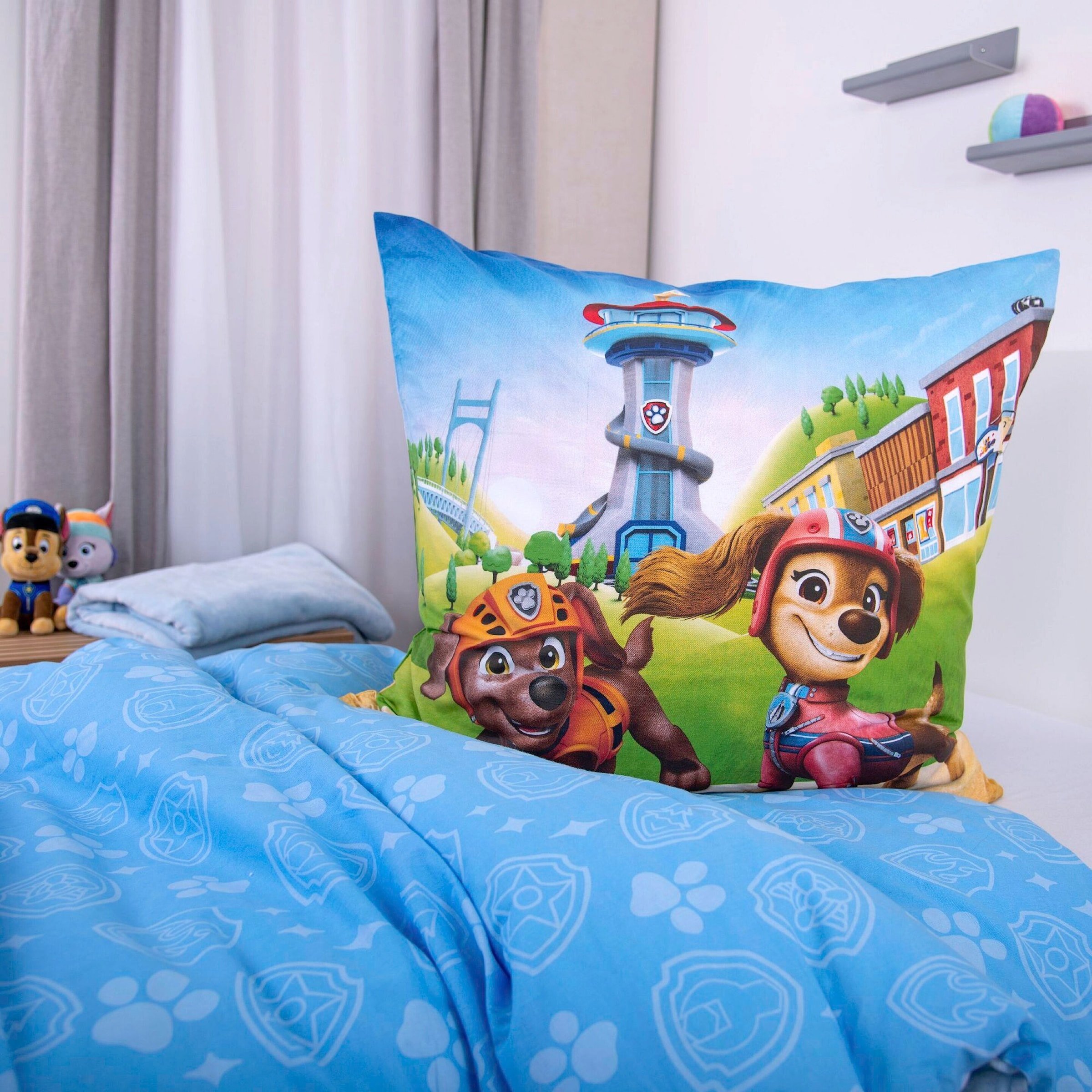 Baby Best Paw Patrol Renforcé Wende-Bettwäsche 80x80 / 135x200 cm