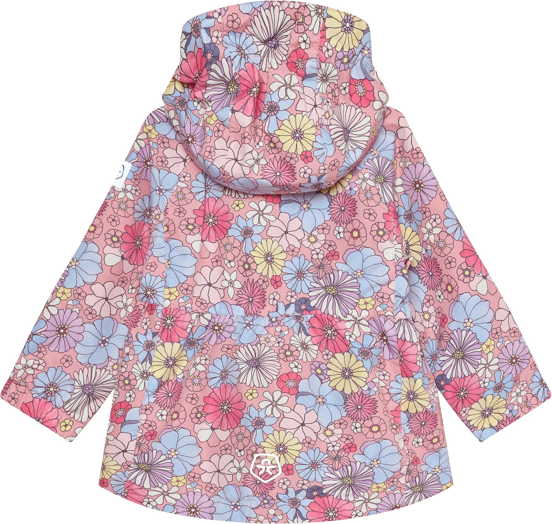 Colorkids Regenjacke mit abnehmbarer Kapuze Blumen