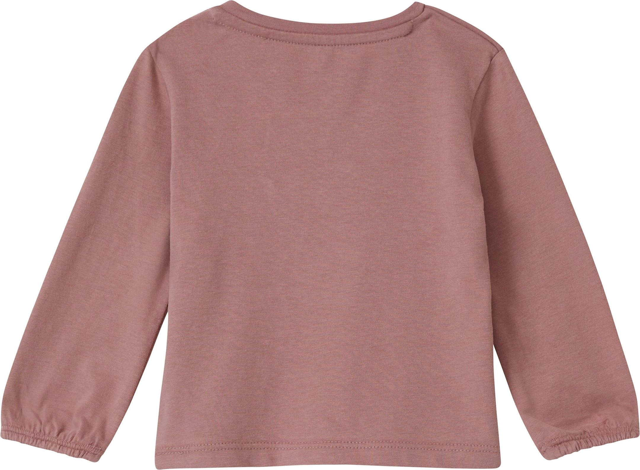 Langarmshirt mit Stickerei und Glitzerprint