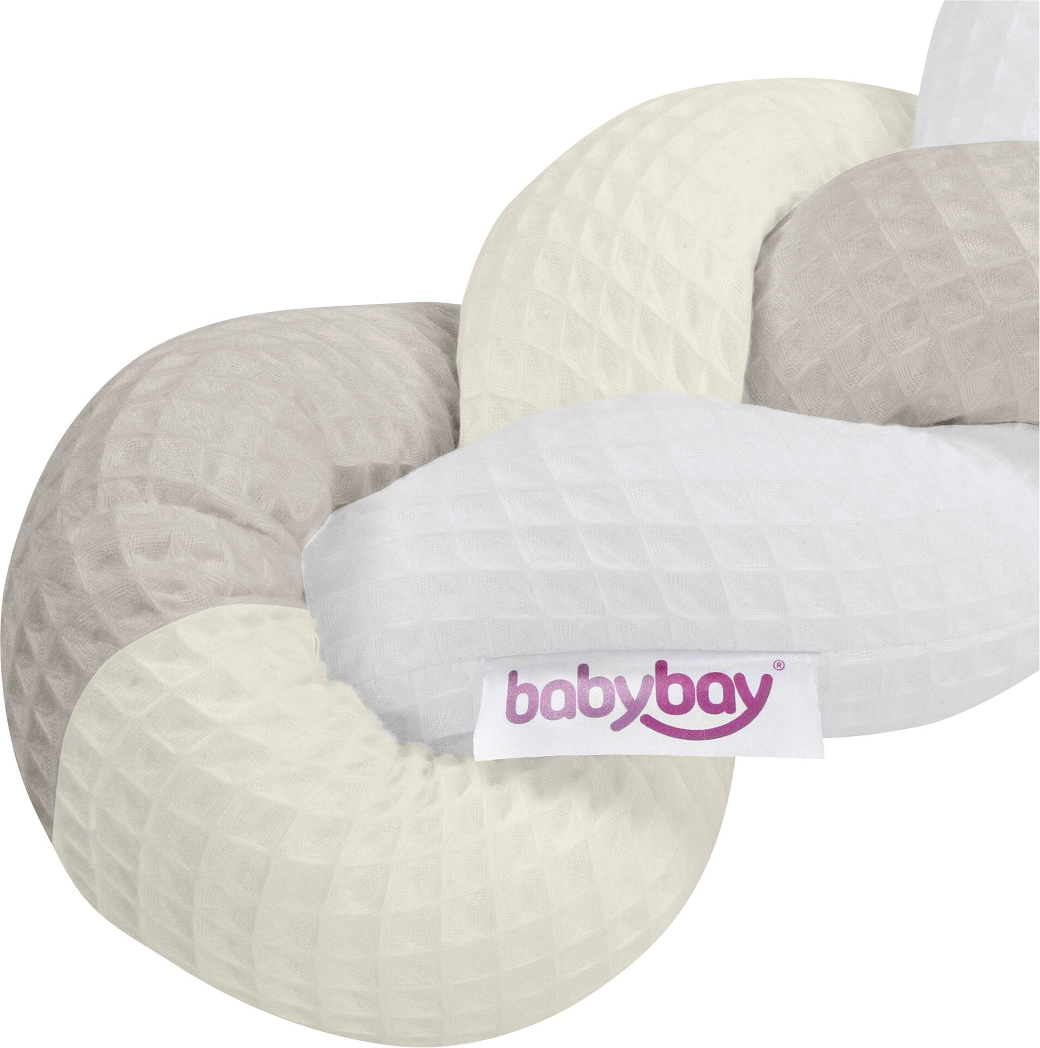 Babybay® Nestchenschlange Waffelpiqué geflochten 280 cm