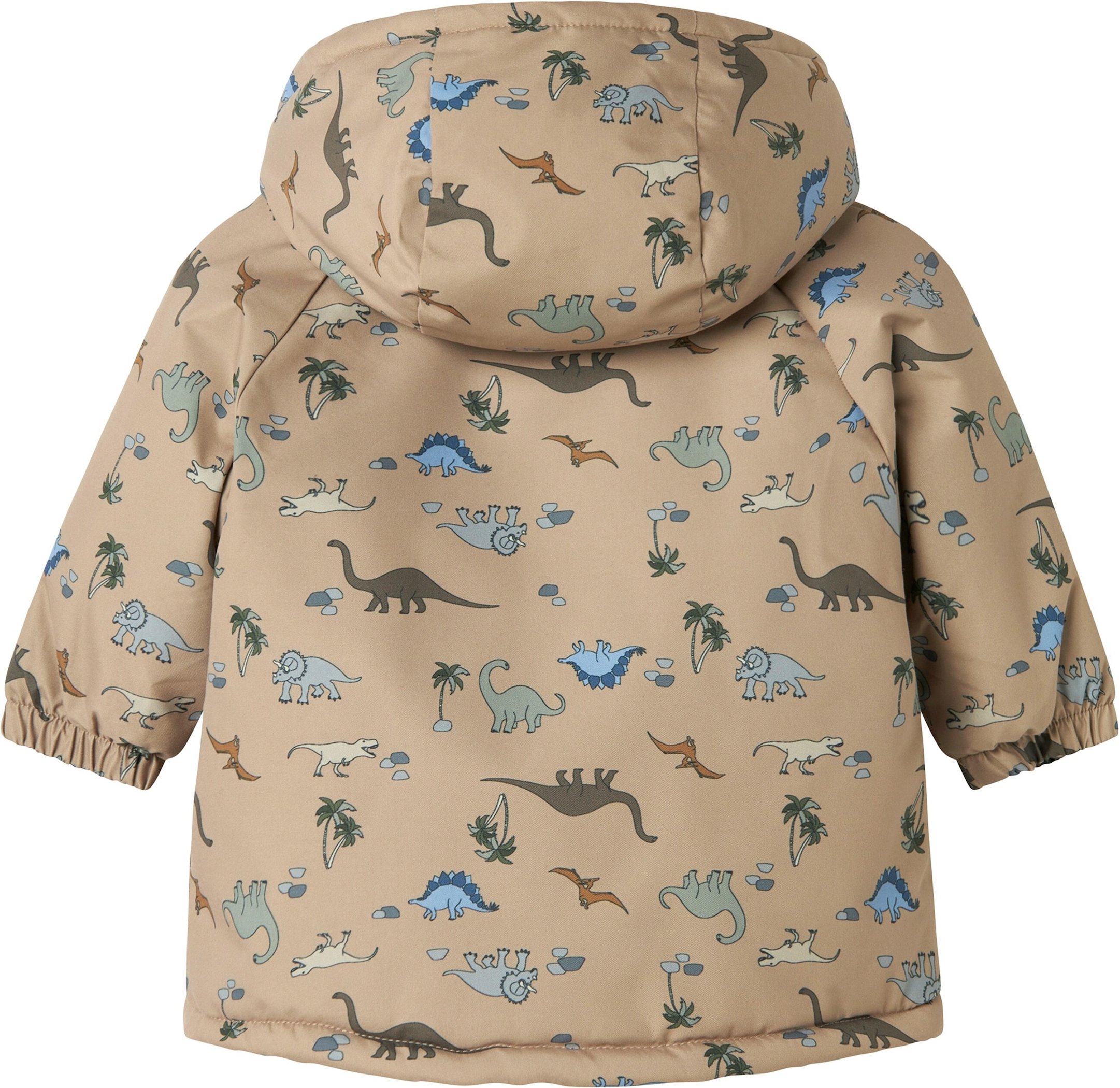 Name It Winterjacke mit Kapuze Plüschfutter Dinos