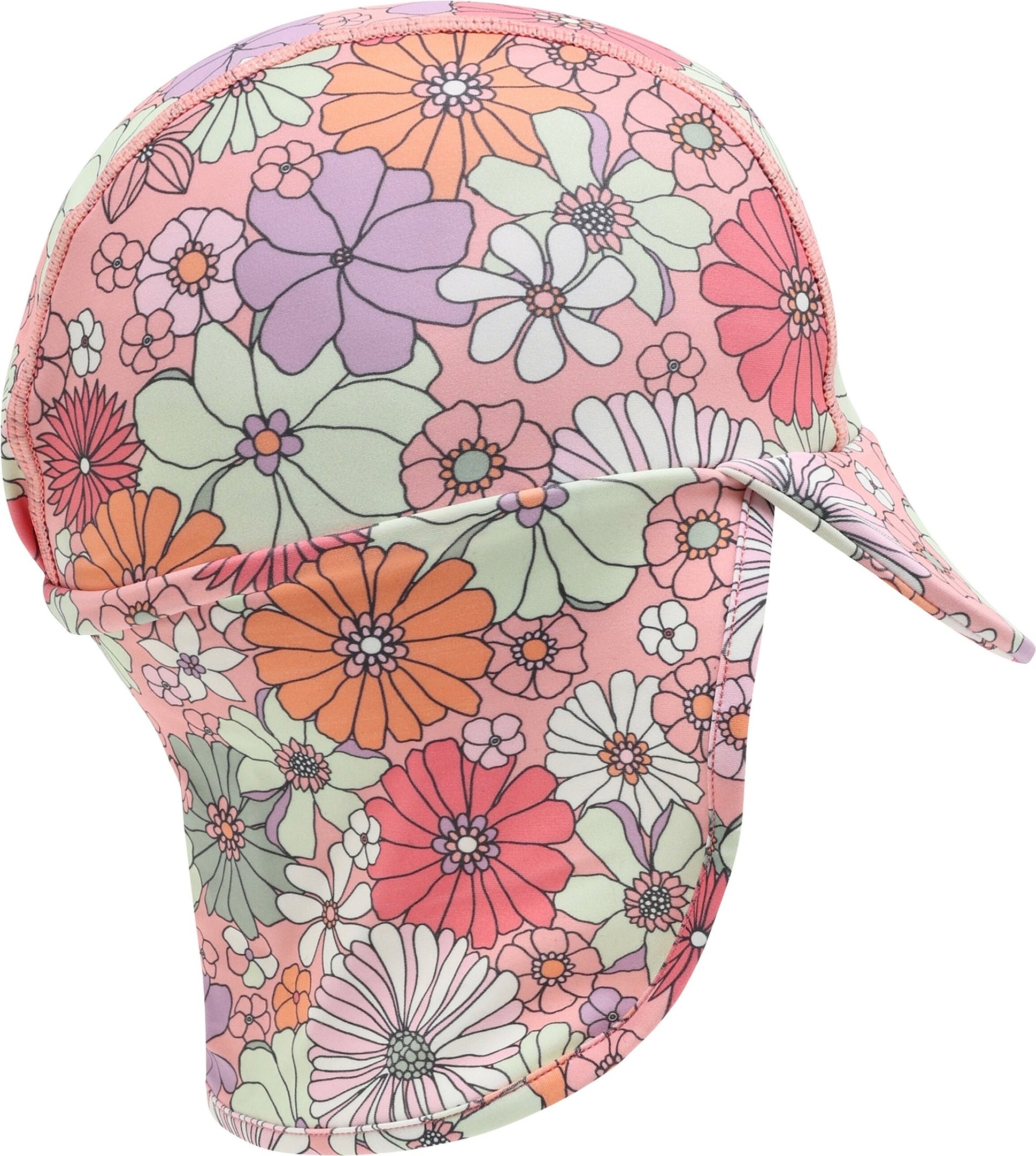 Colorkids Schirmmütze mit Nacken- und UV-Schutz Blumen