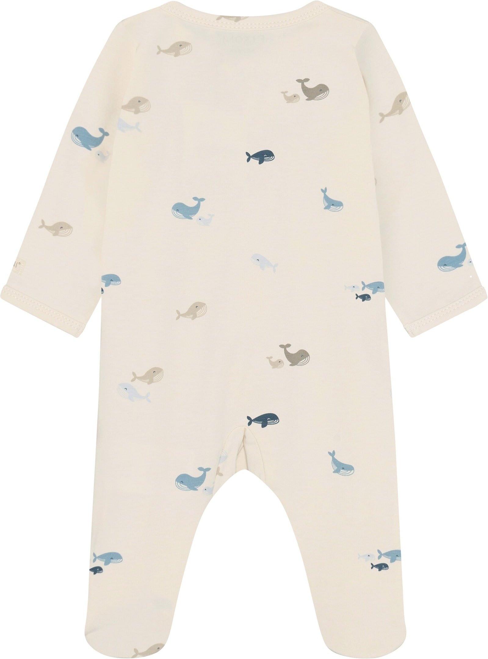 Fixoni Schlafoverall mit Fuß Wale