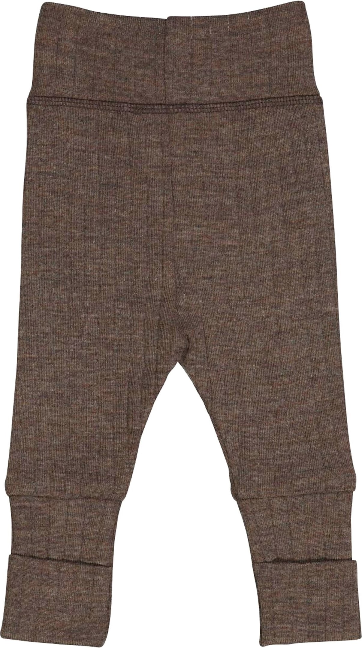 Müsli Wollhose mit Klappfuß Rippqualität Merinowolle