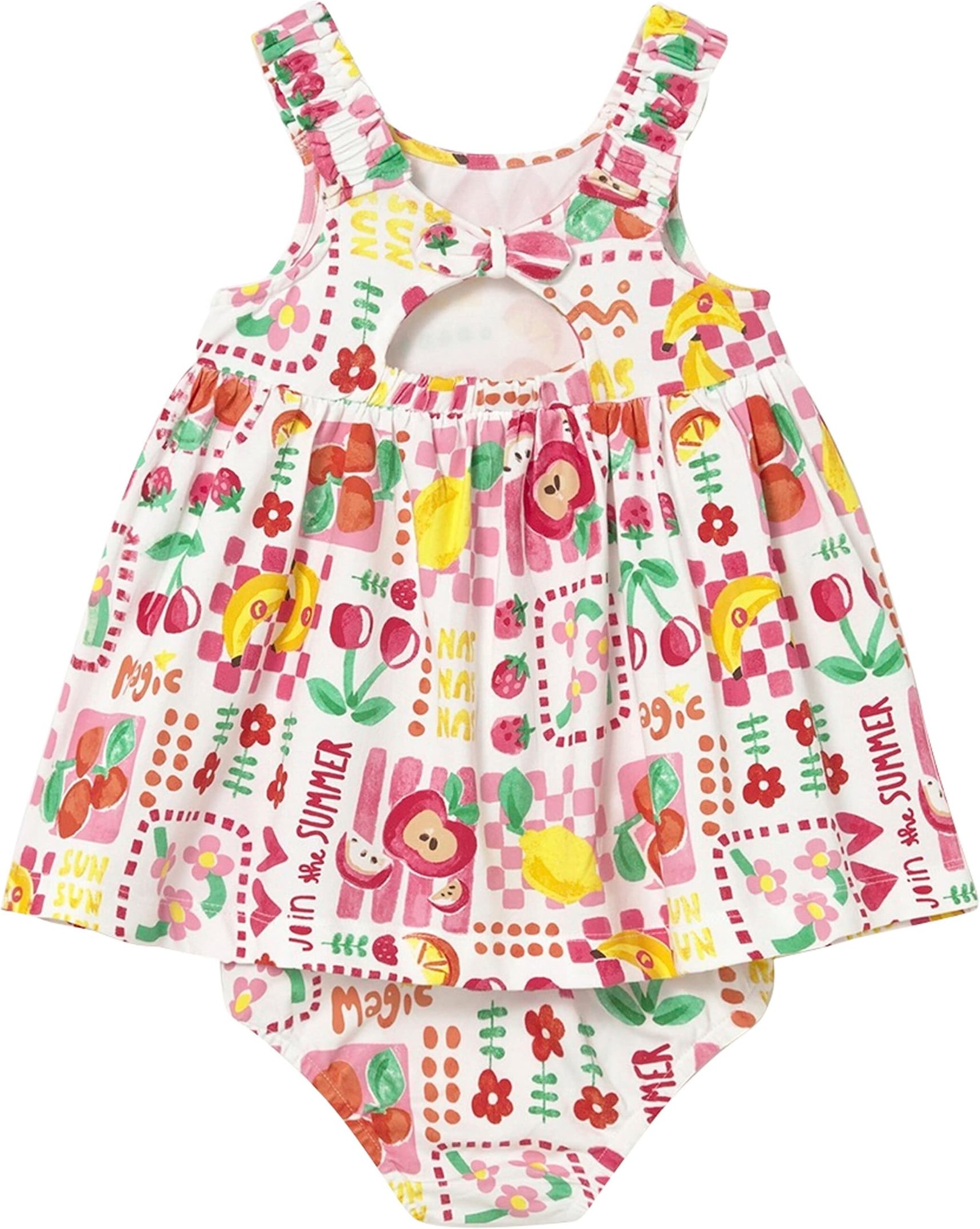 Mayoral Baby Kleid ohne Arm Früchte