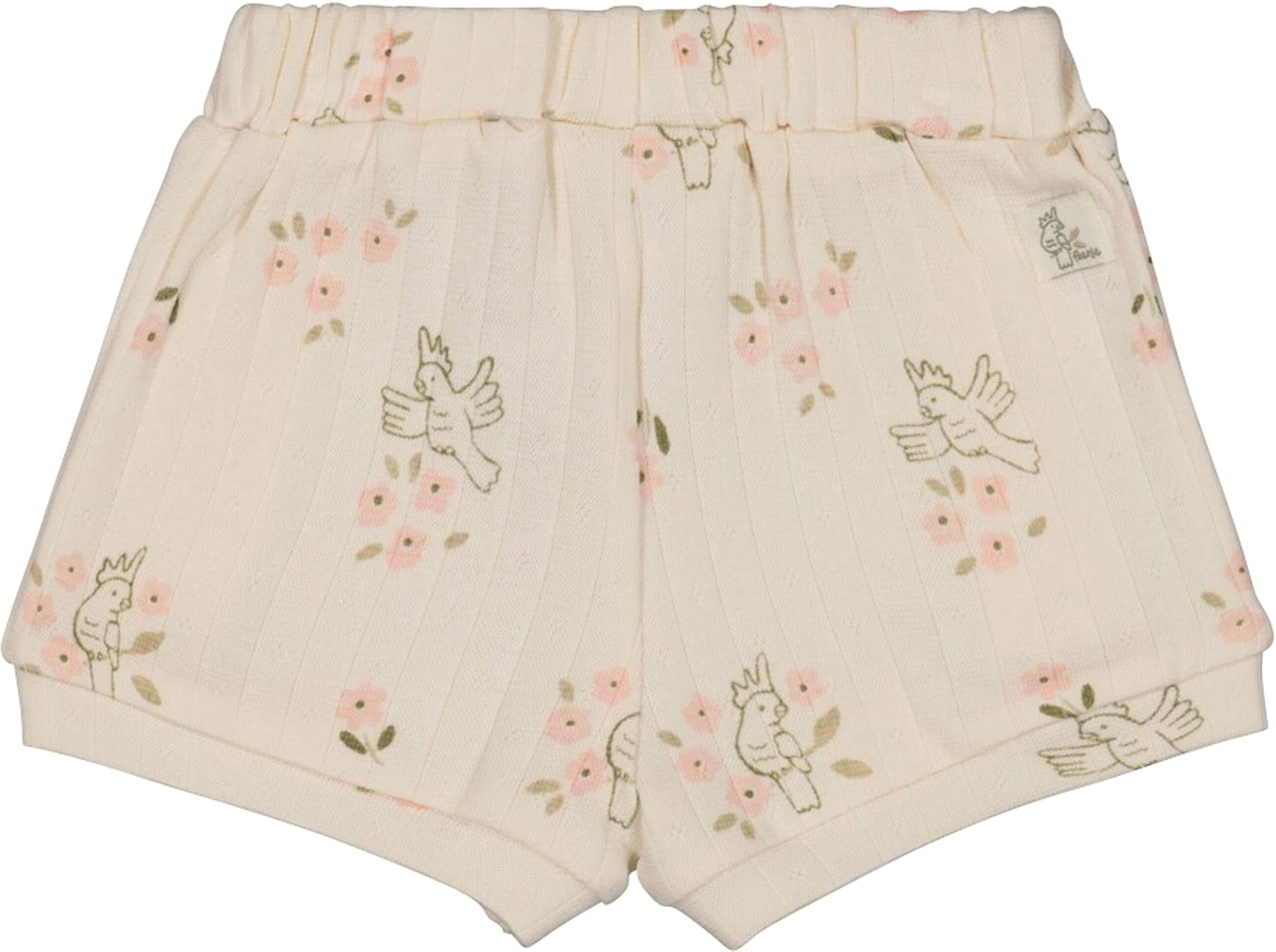 Feetje Ajour-Shorts Papageien Blumen Rüschen